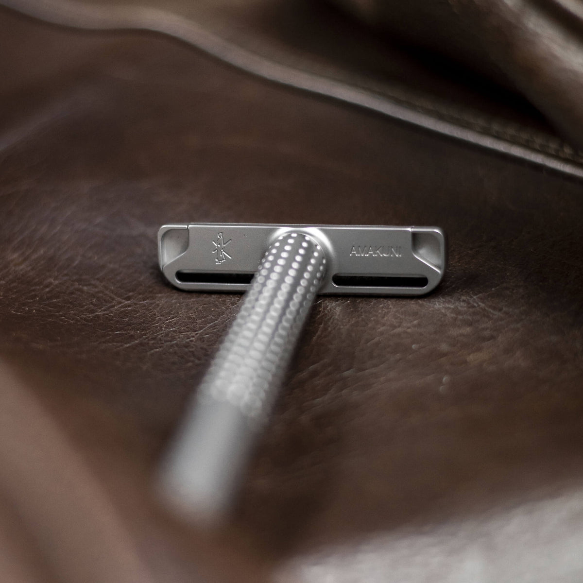 Amakuni Single-Edge-Rasierer, Edelstahl – matt