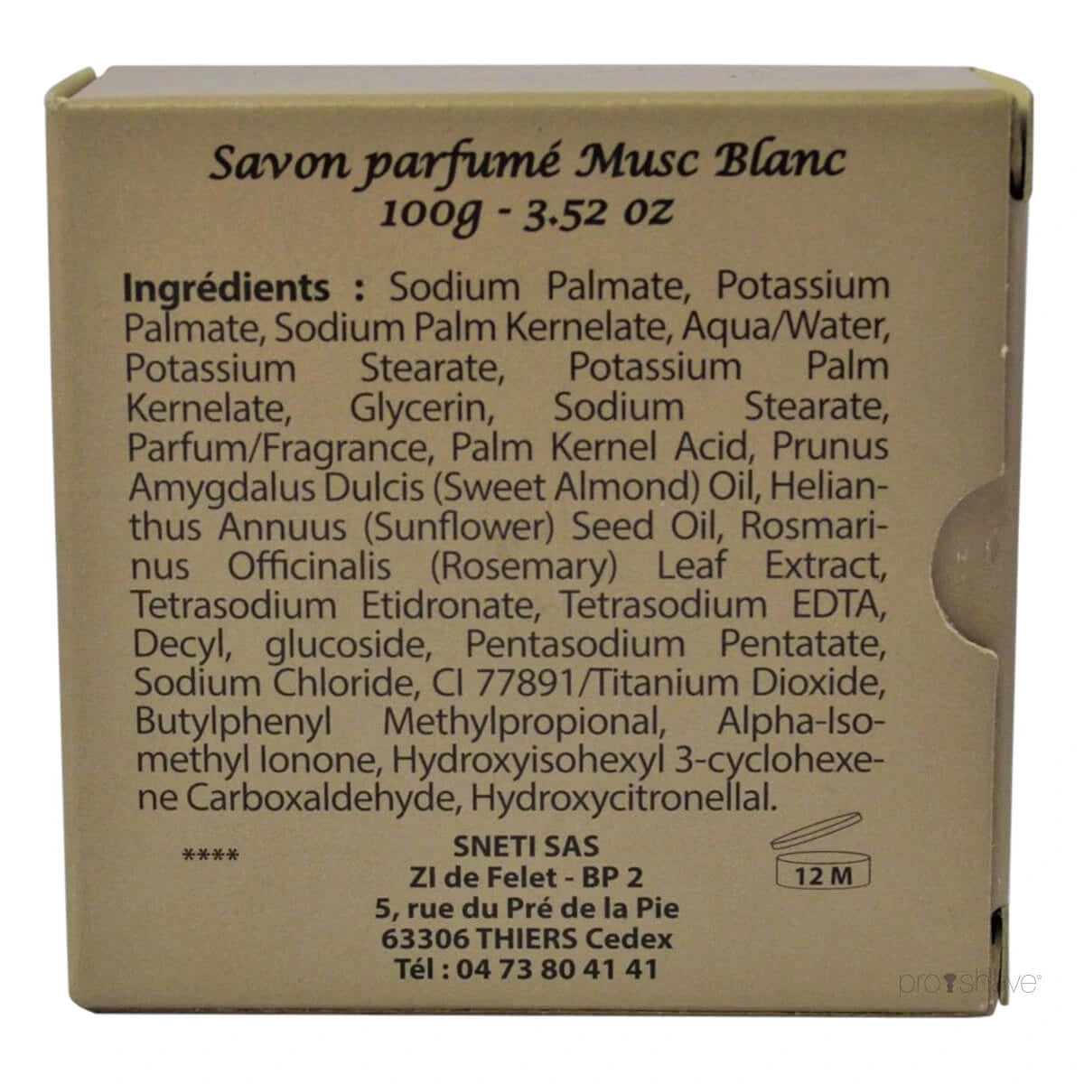 Rasierseife, Musc White, 70 gr.