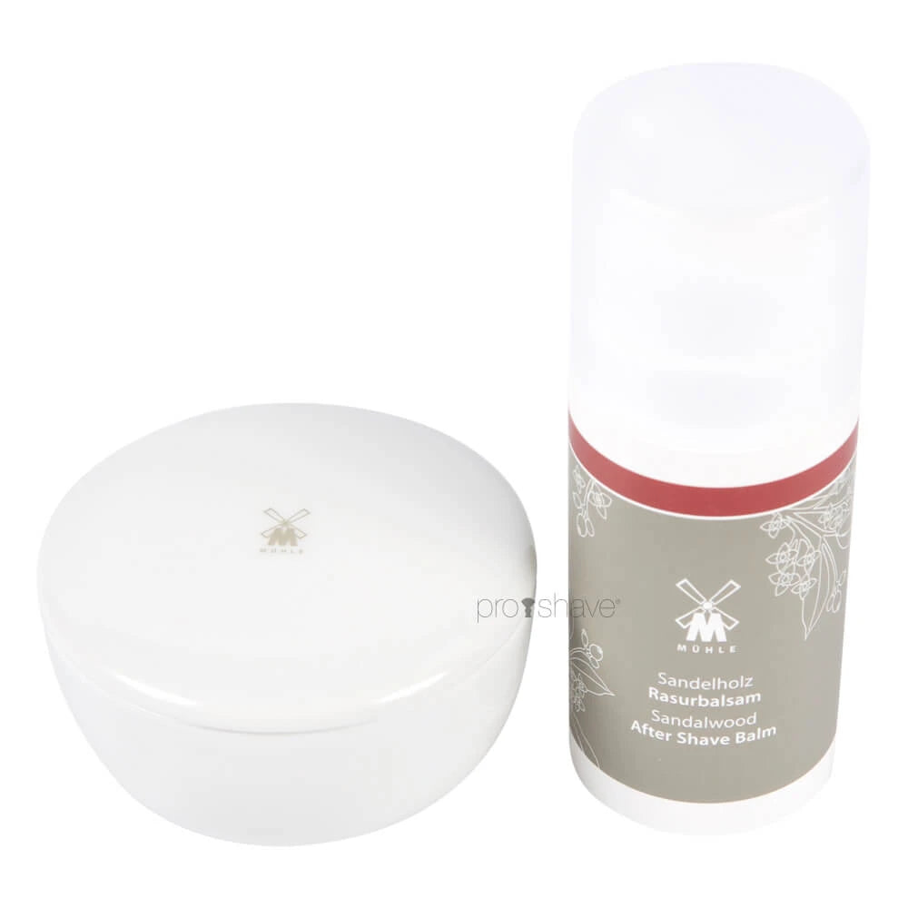 Sandelholz Set, Rasierseife und Aftershave Balsam