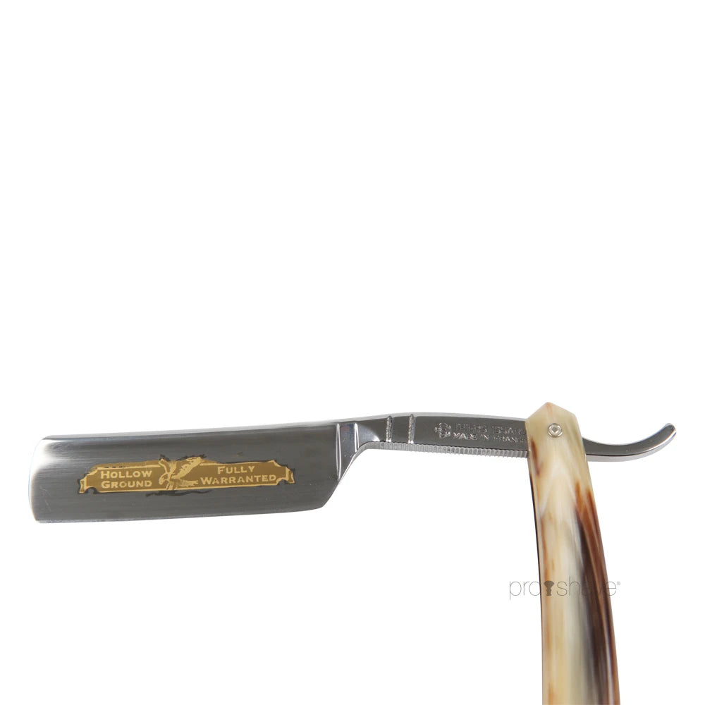 Rasiermesser, 6/8 Rundnase, helles Horn