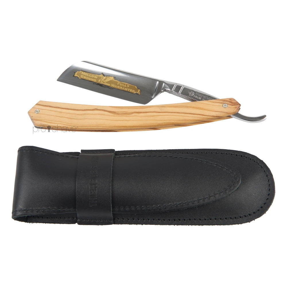 Rasiermesser, 6/8 French Nose, Olivenholz