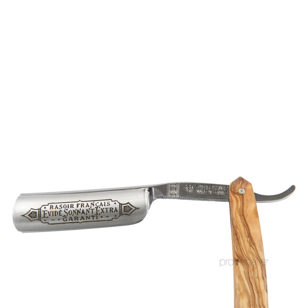 Rasiermesser, 5/8 Rundnase, Olivenholz