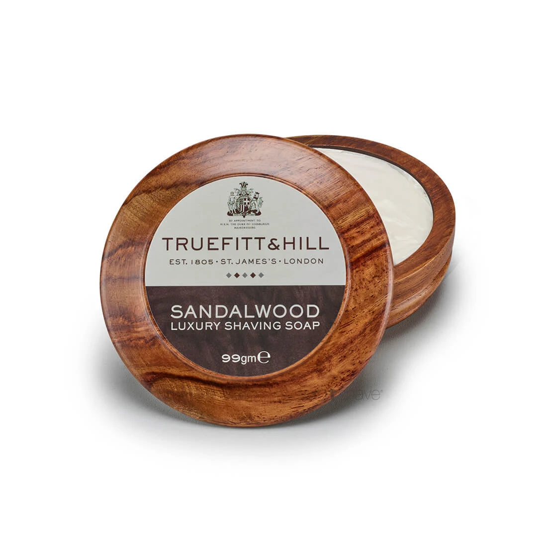 Rasierseife in Holzschale, Sandalwood, 99 gr.