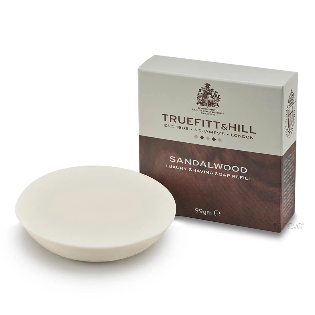 Rasierseife nachfüllbar, Sandalwood, 99 gr.