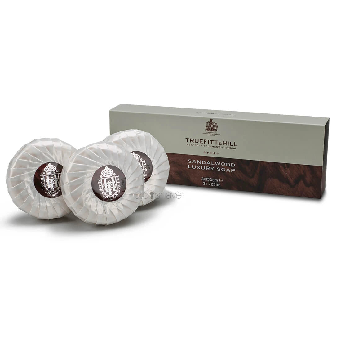 Seife, Sandalwood (dreifach gemahlen), 3x150 gr.