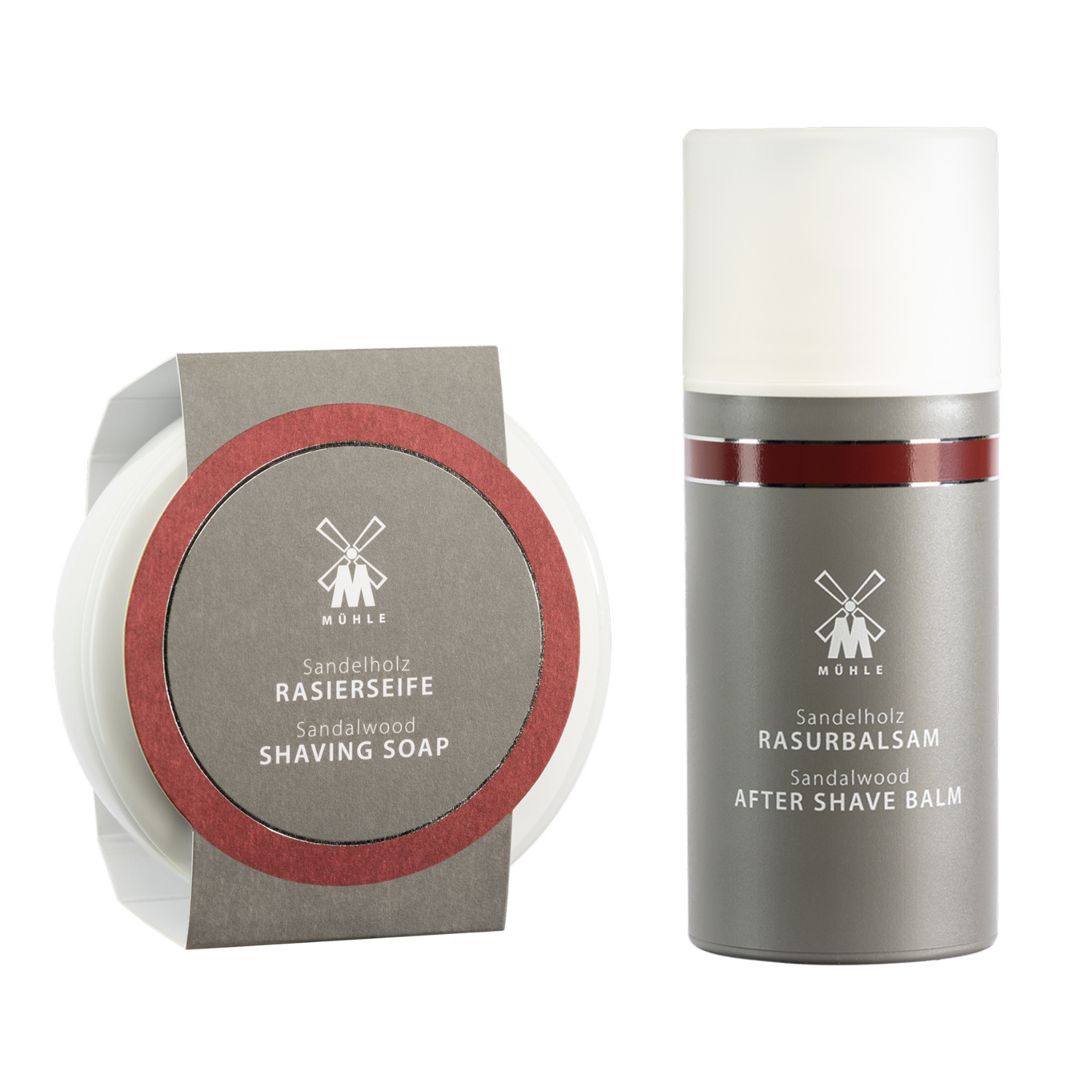 Sandelholz Set, Rasierseife und Aftershave Balsam