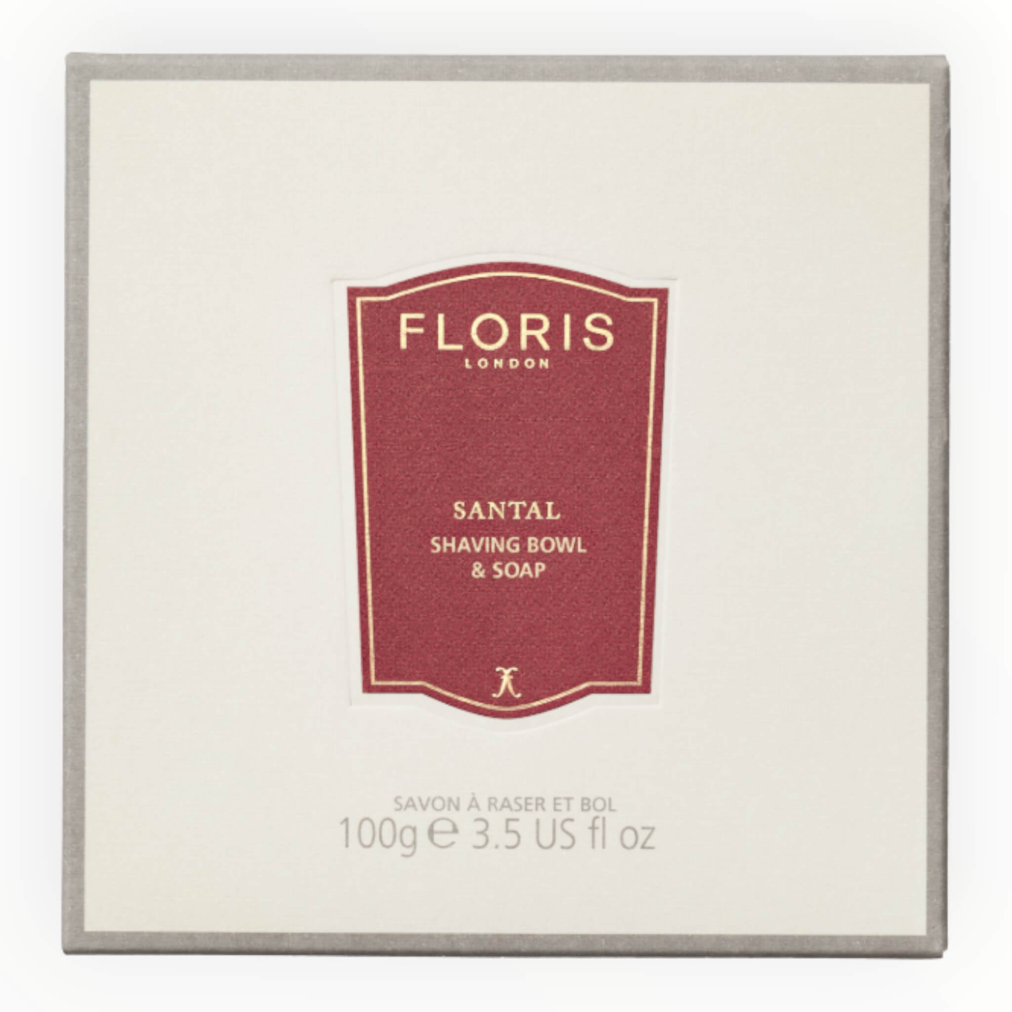 Santal, Rasierseife in einer Holzschale, 100 g