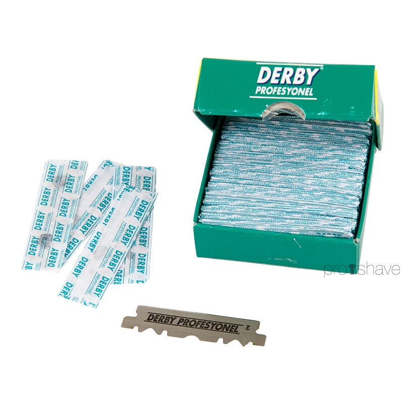 Sets mit Rasiermesser + 100 Derby-Klingen