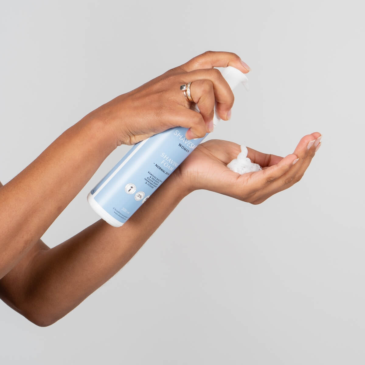 Rasierschaum, Frau, Normale Haut, 200 ml.