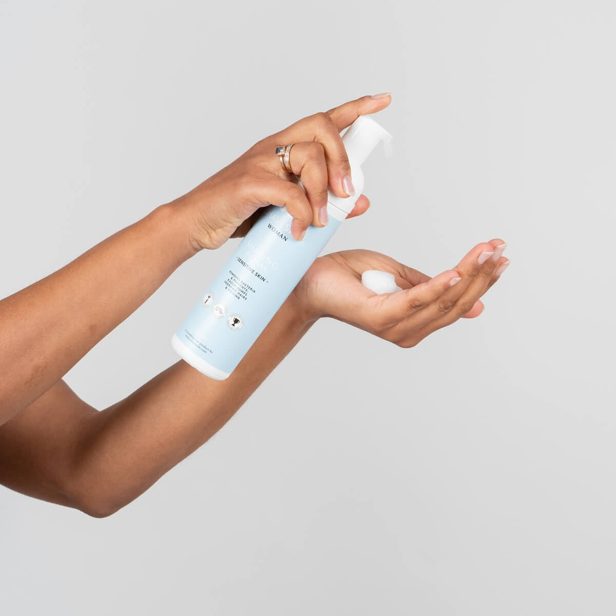 Rasierschaum, Frau, Empfindliche Haut, 200 ml.