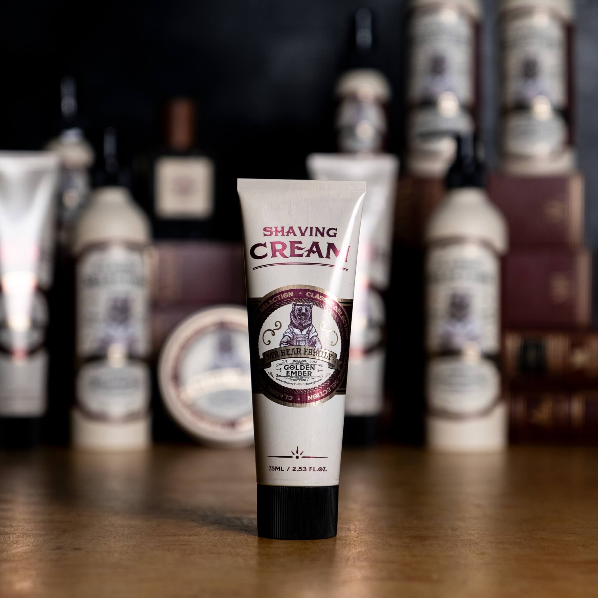 Rasiercreme, Golden Ember, 75 ml.