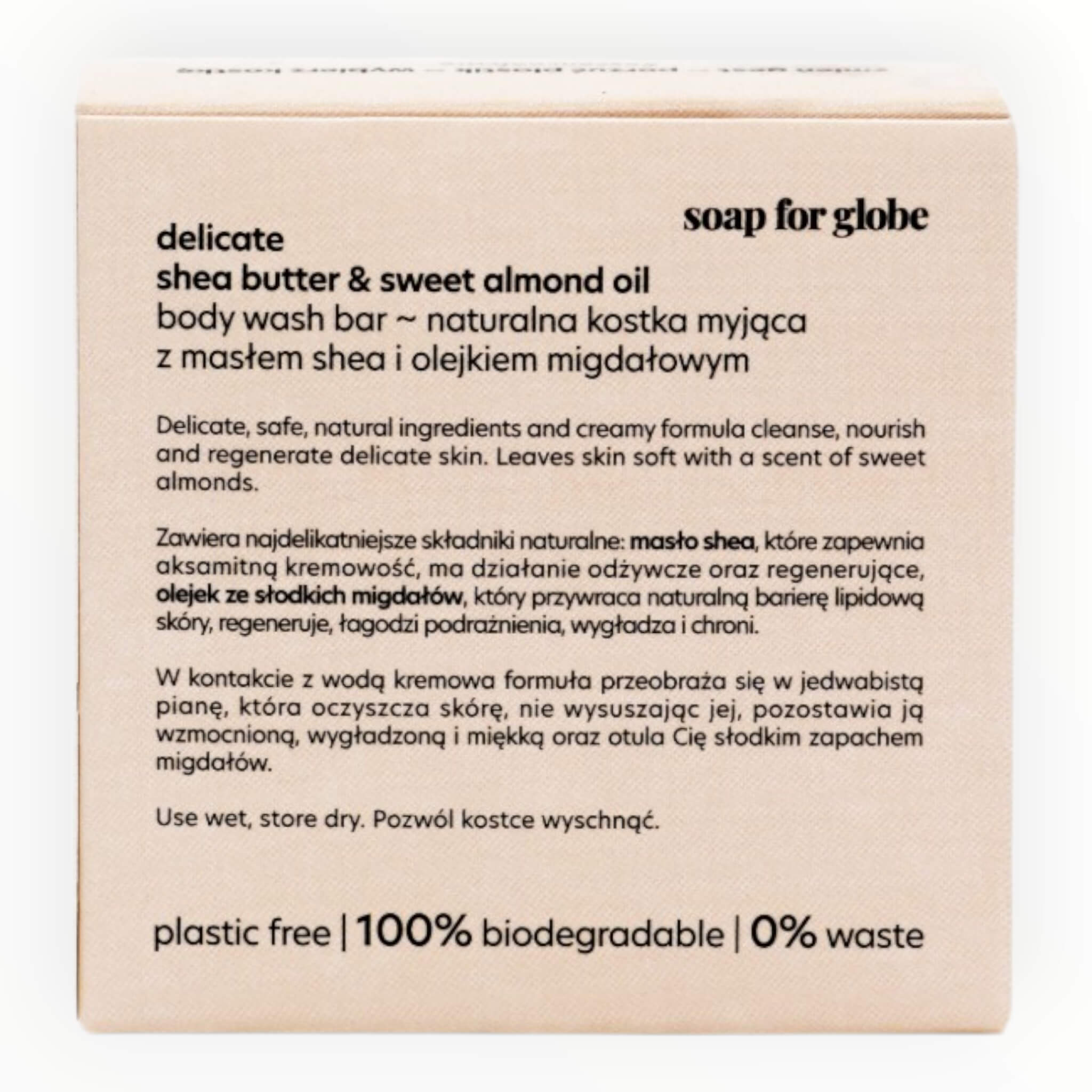 Body Wash Bar, Zarte Haut - Zart, 100 g.