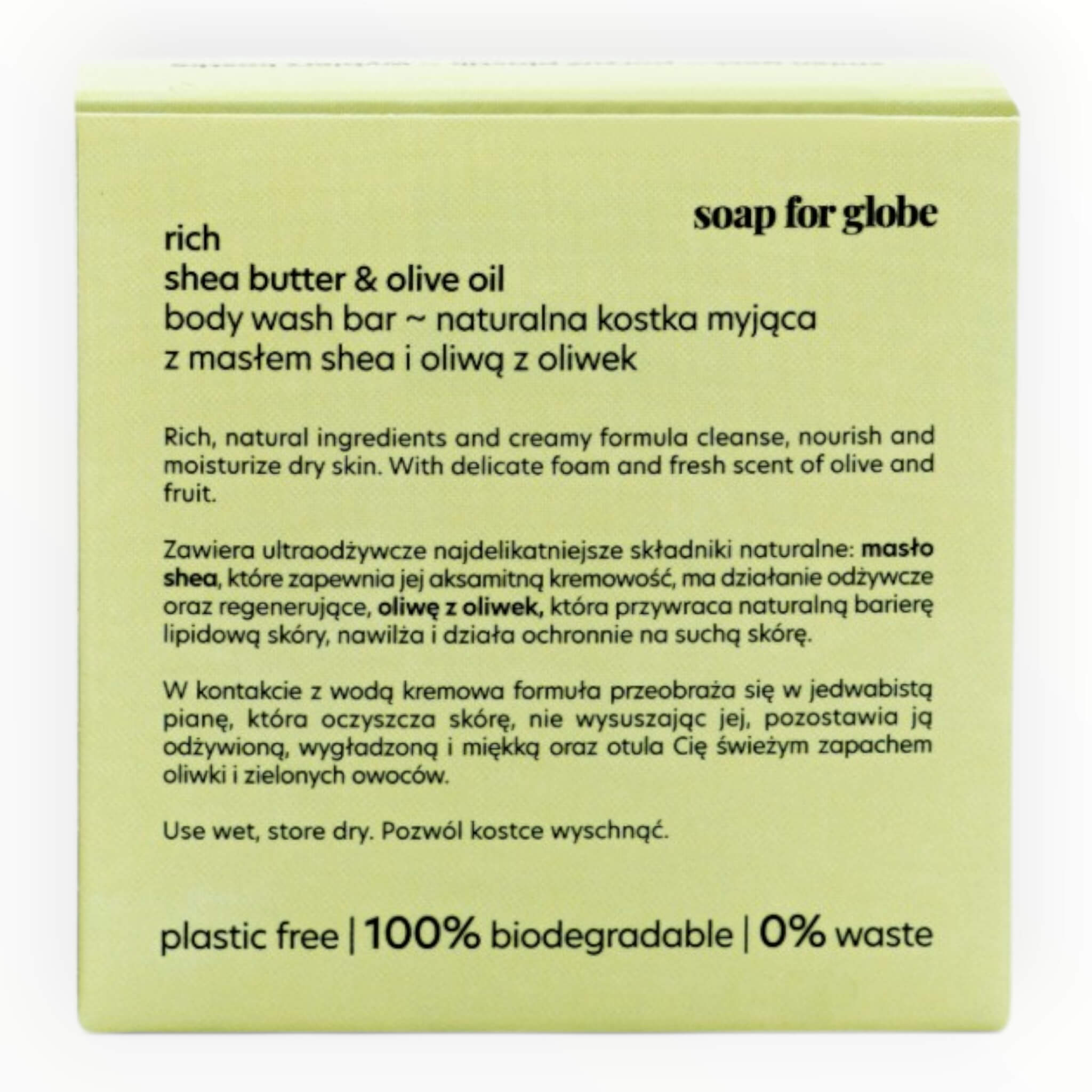 Body Wash Bar, Trockene Haut - Reichhaltig, 100 g.