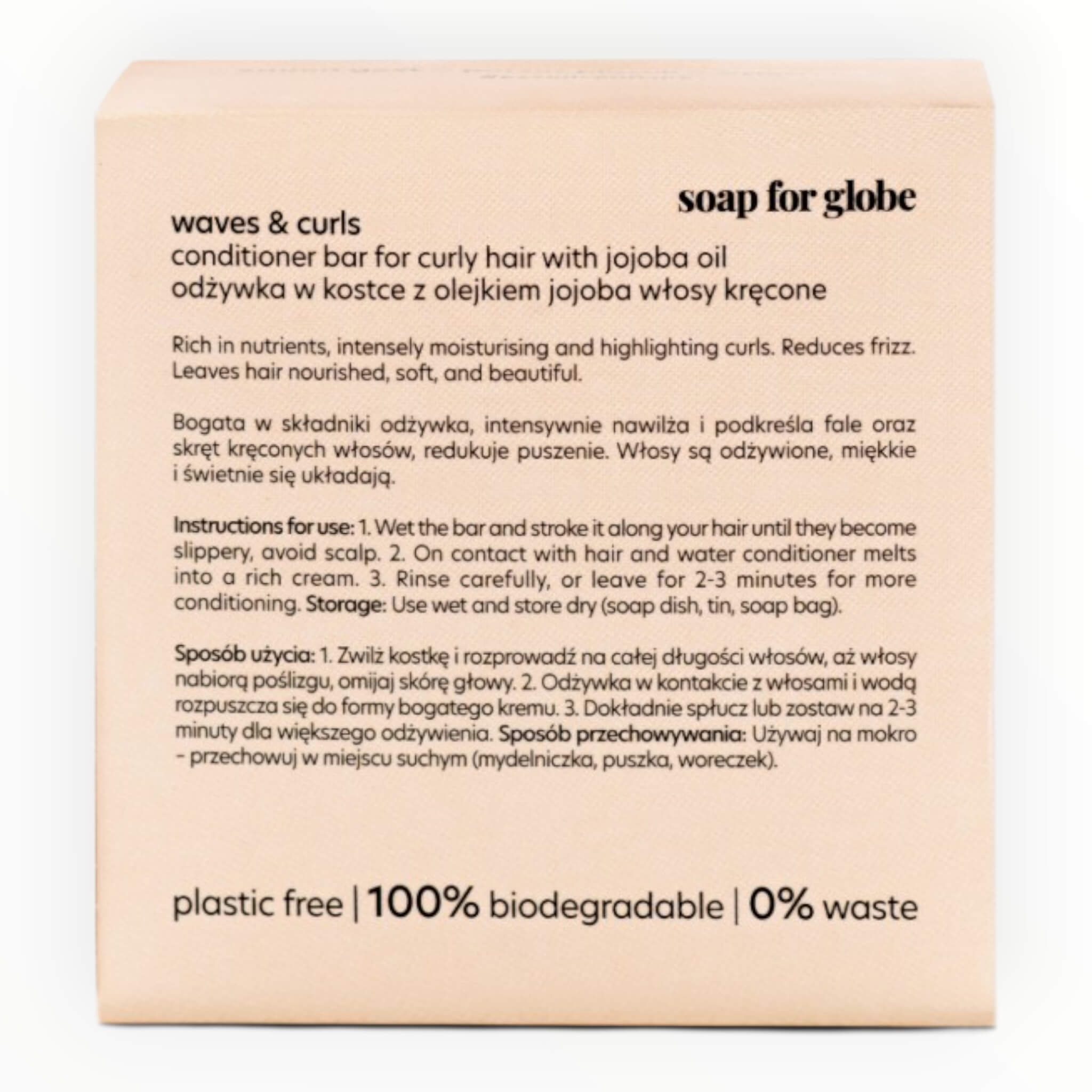 Shampoo Bar, Lockiges Haar - Wellen & Locken, 80 g.