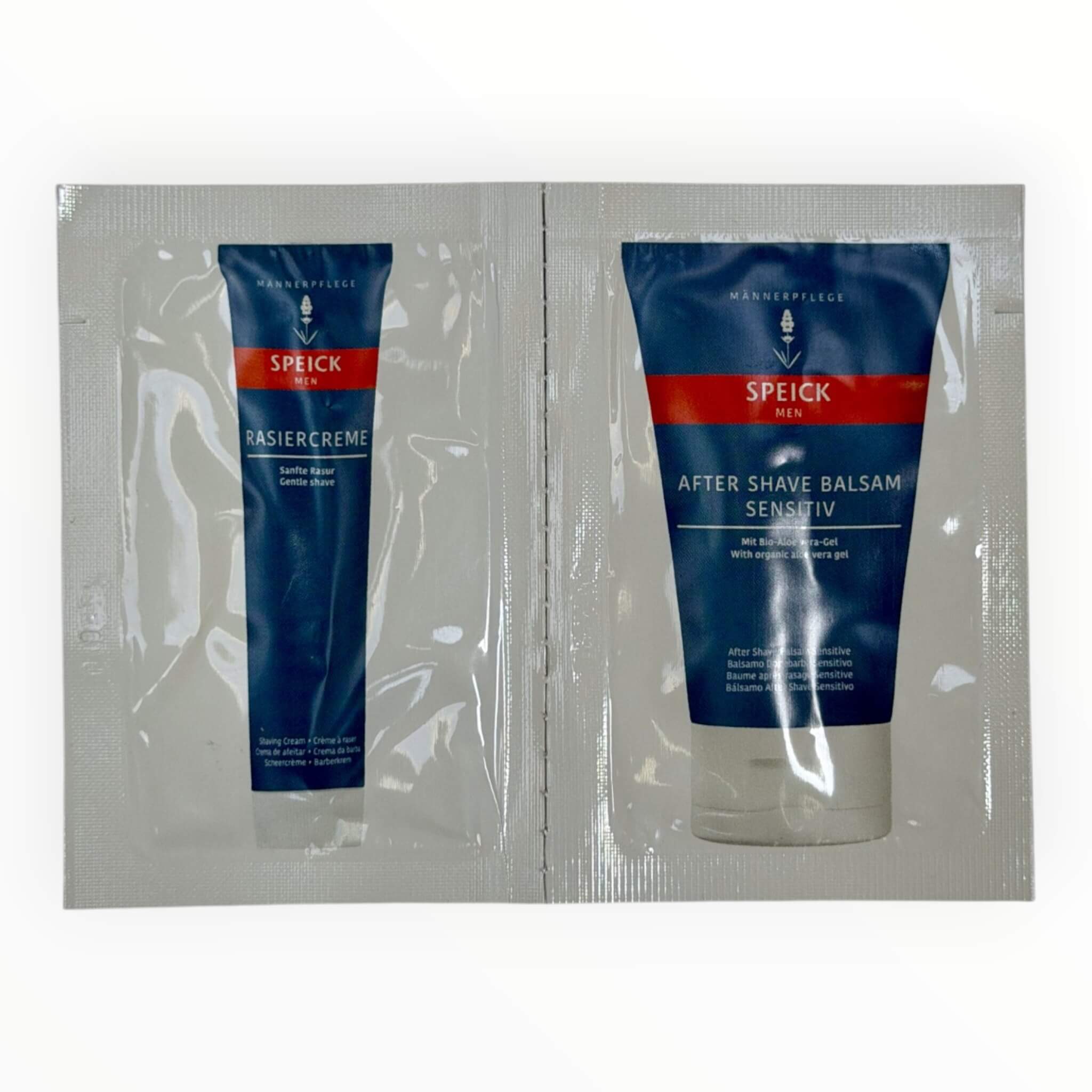 Aber Rasiercreme & Aftershave-Balsam, Proben, 2 x 3 ml.