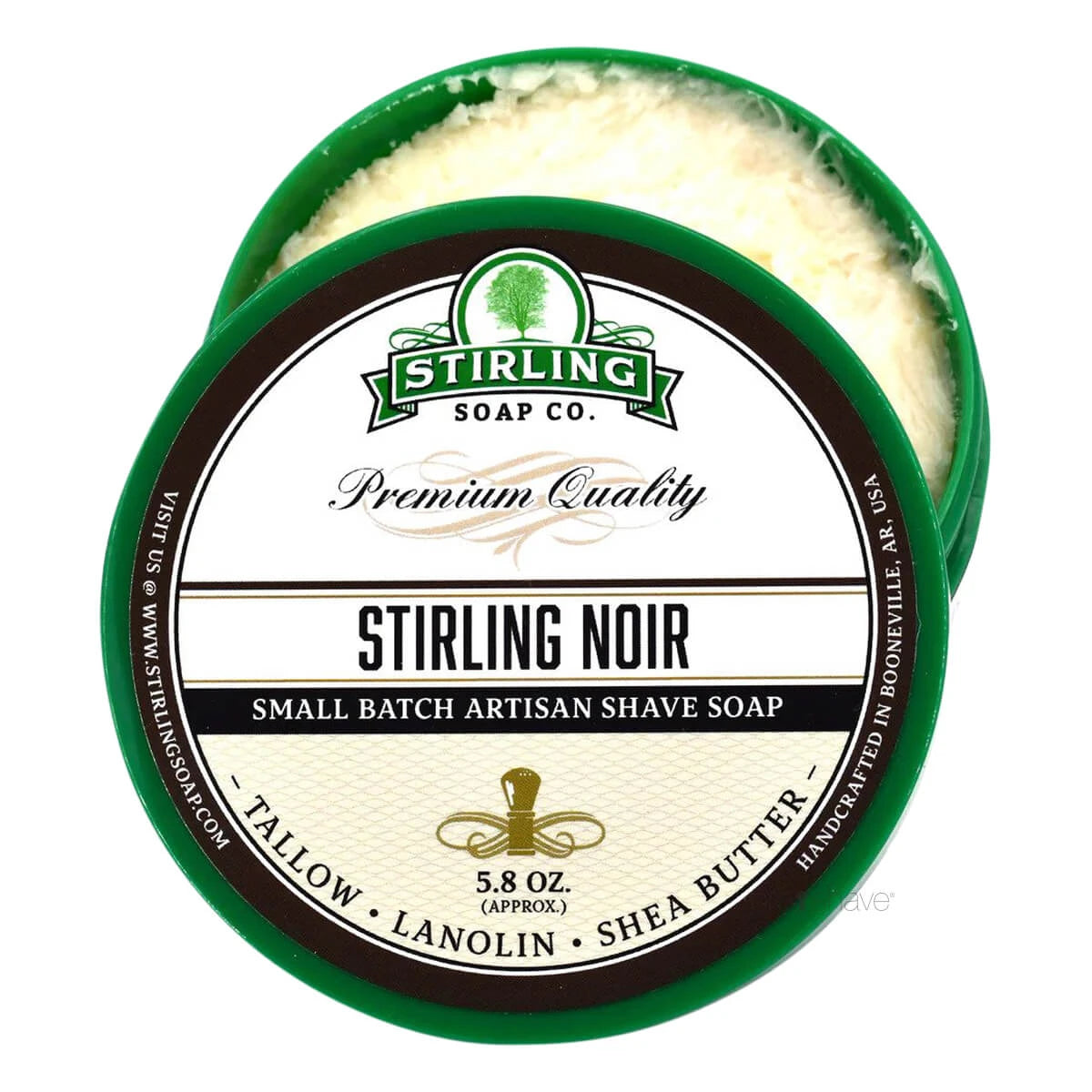 Rasierseife, Stirling Noir, 170 ml.