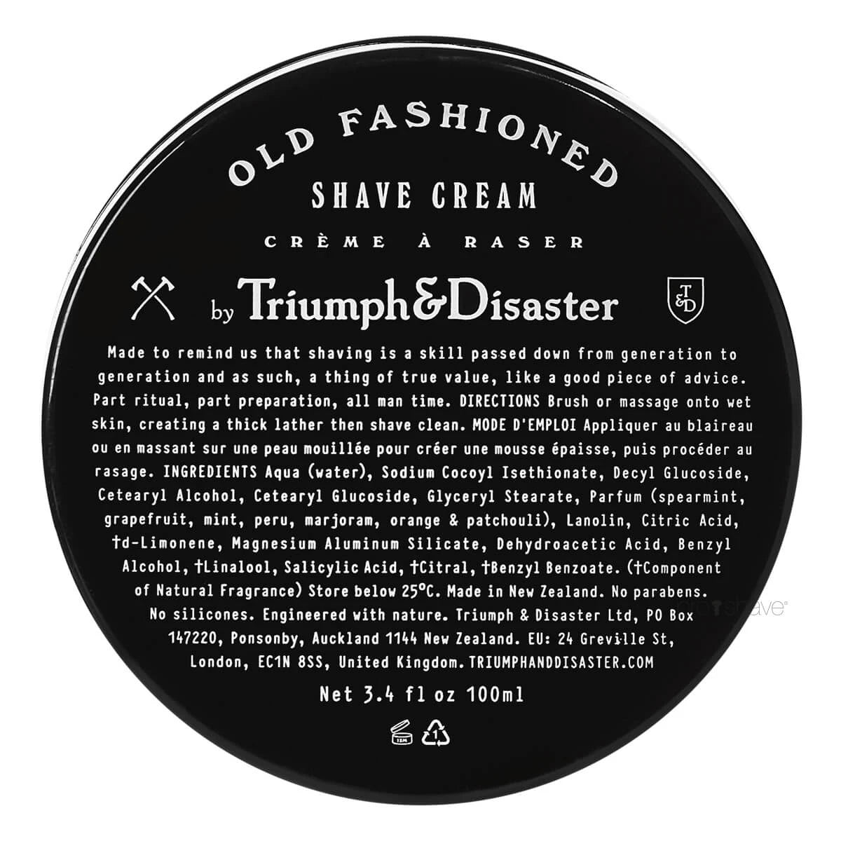 Old Fashioned Rasiercreme, 100 ml.