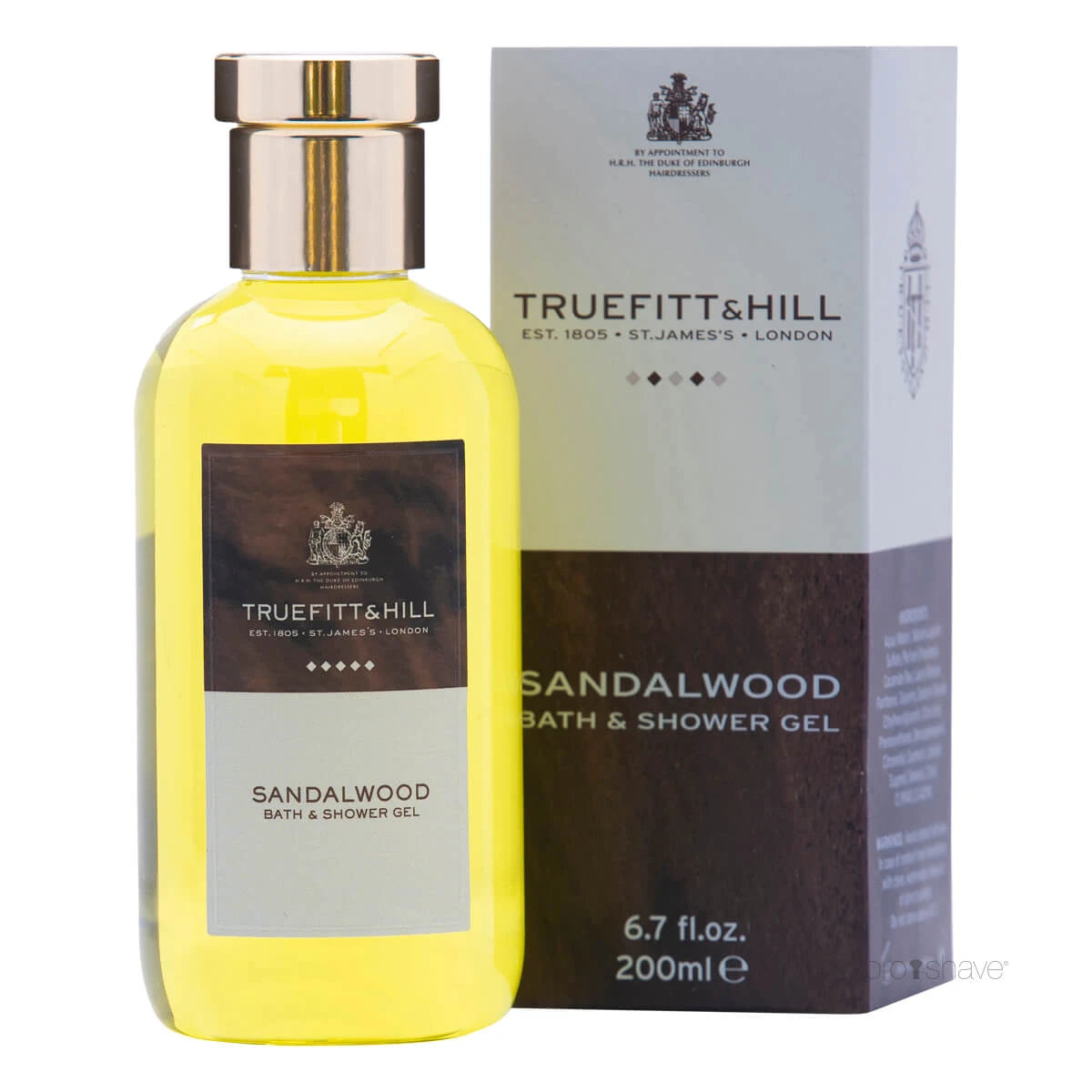 Bade- und Duschgel, Sandalwood, 200 ml.