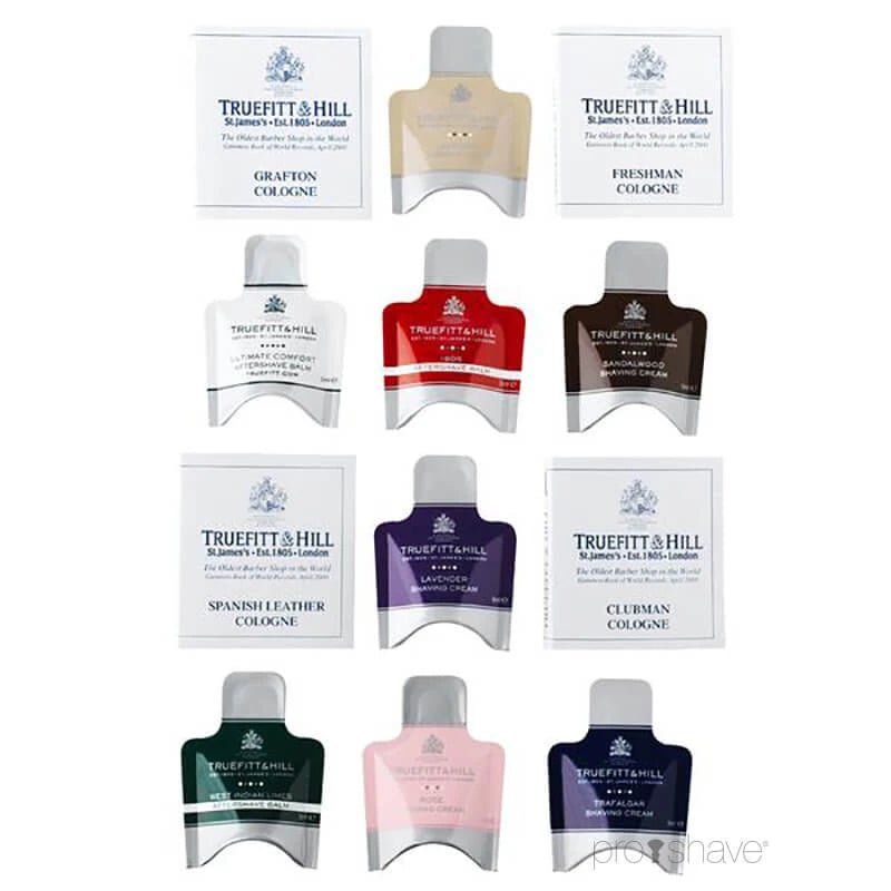Probenpackung, Rasiercreme, Aftershave-Balsam & Köln