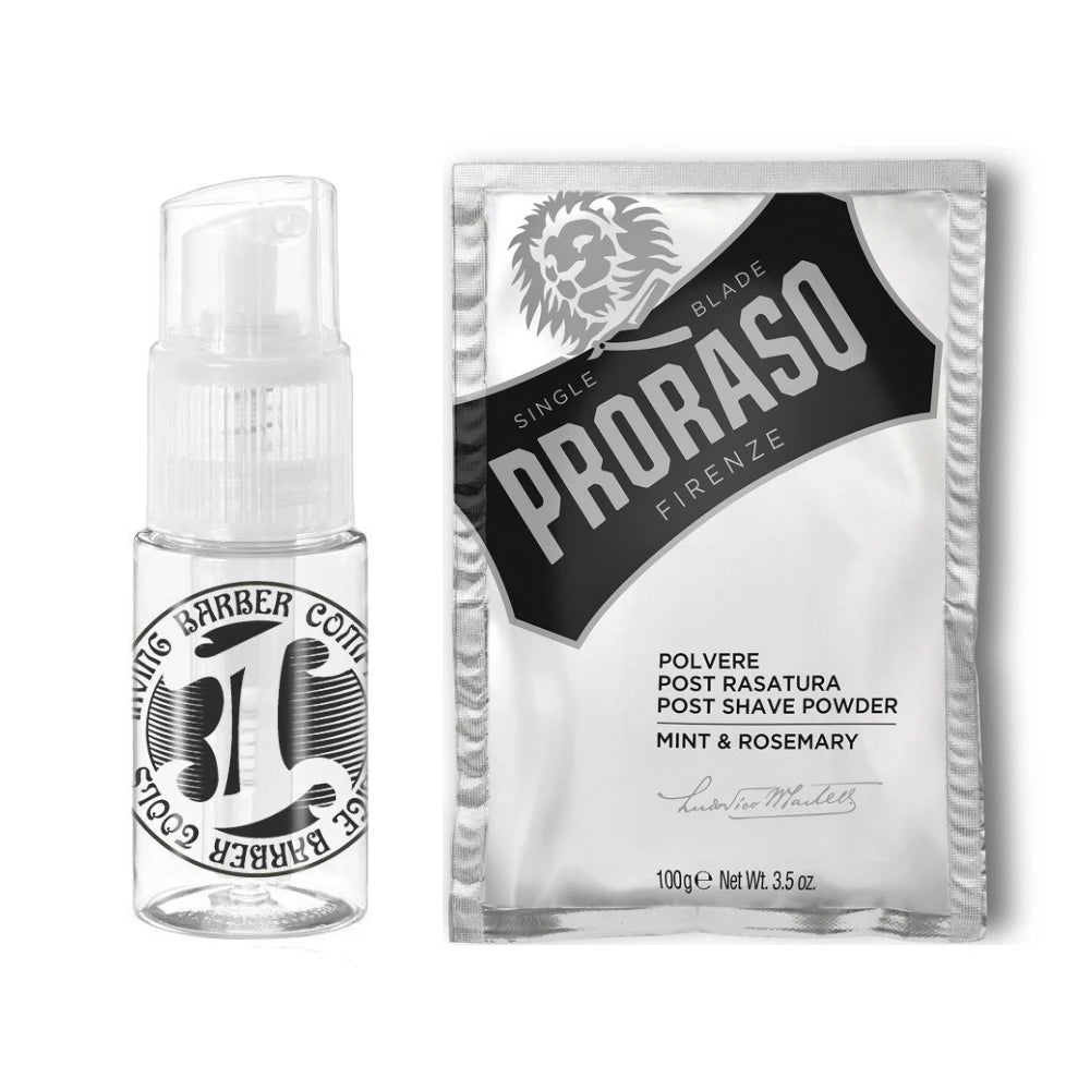 Talkum-Puder und Spray-Sets