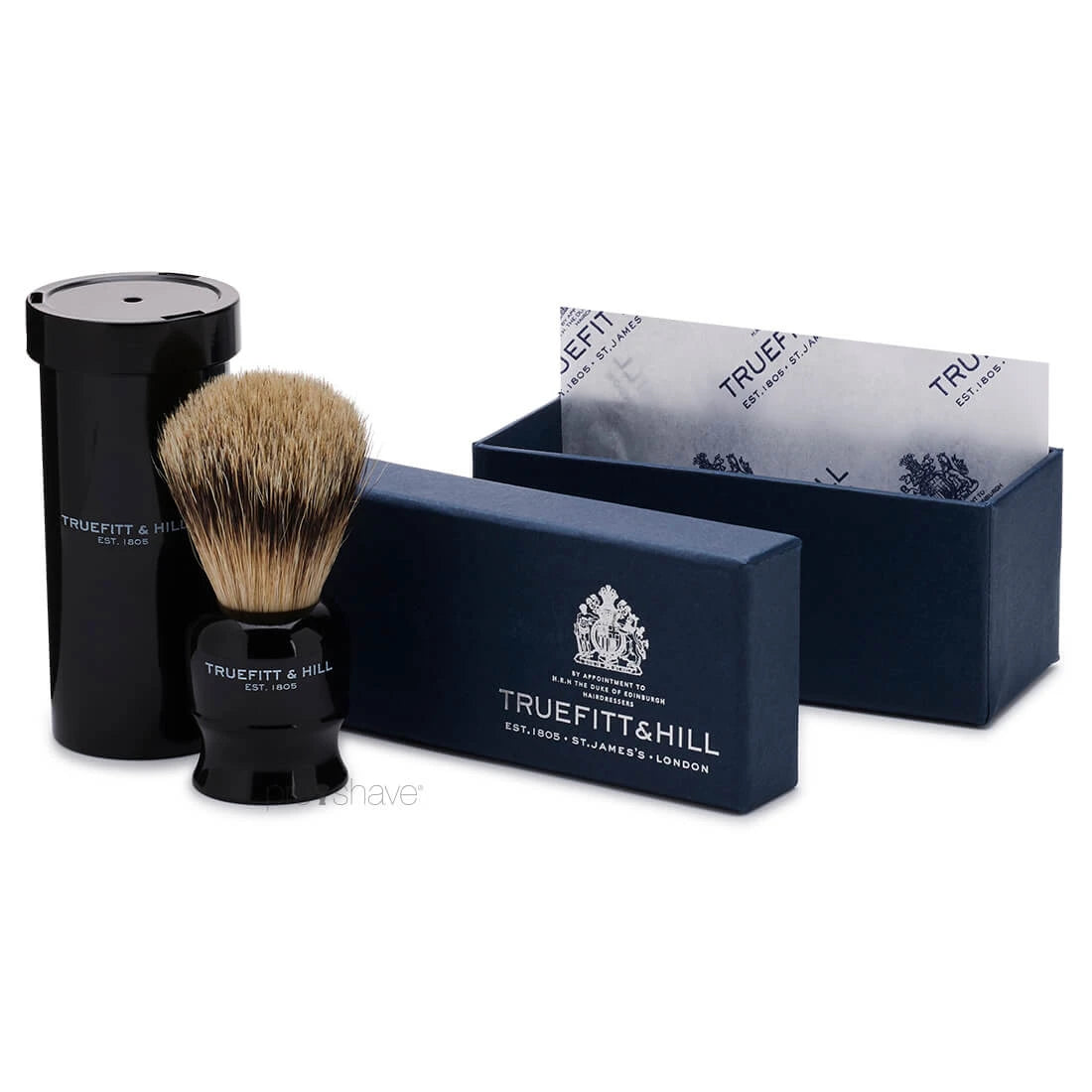 Reisebürste in der Tube, Super Badger, Faux Ebony