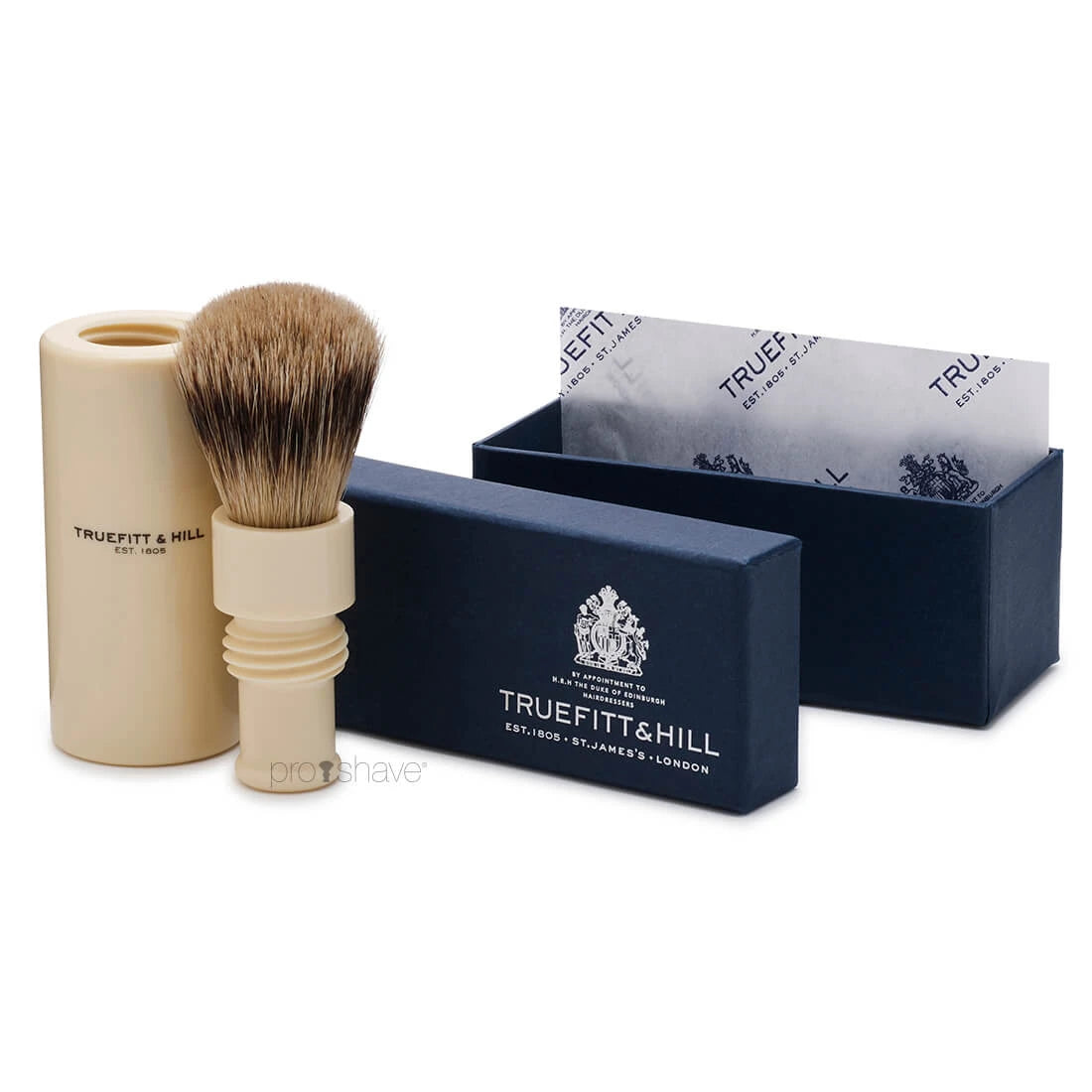 Reisebürste, Turnback, Super Badger, Faux Ivory