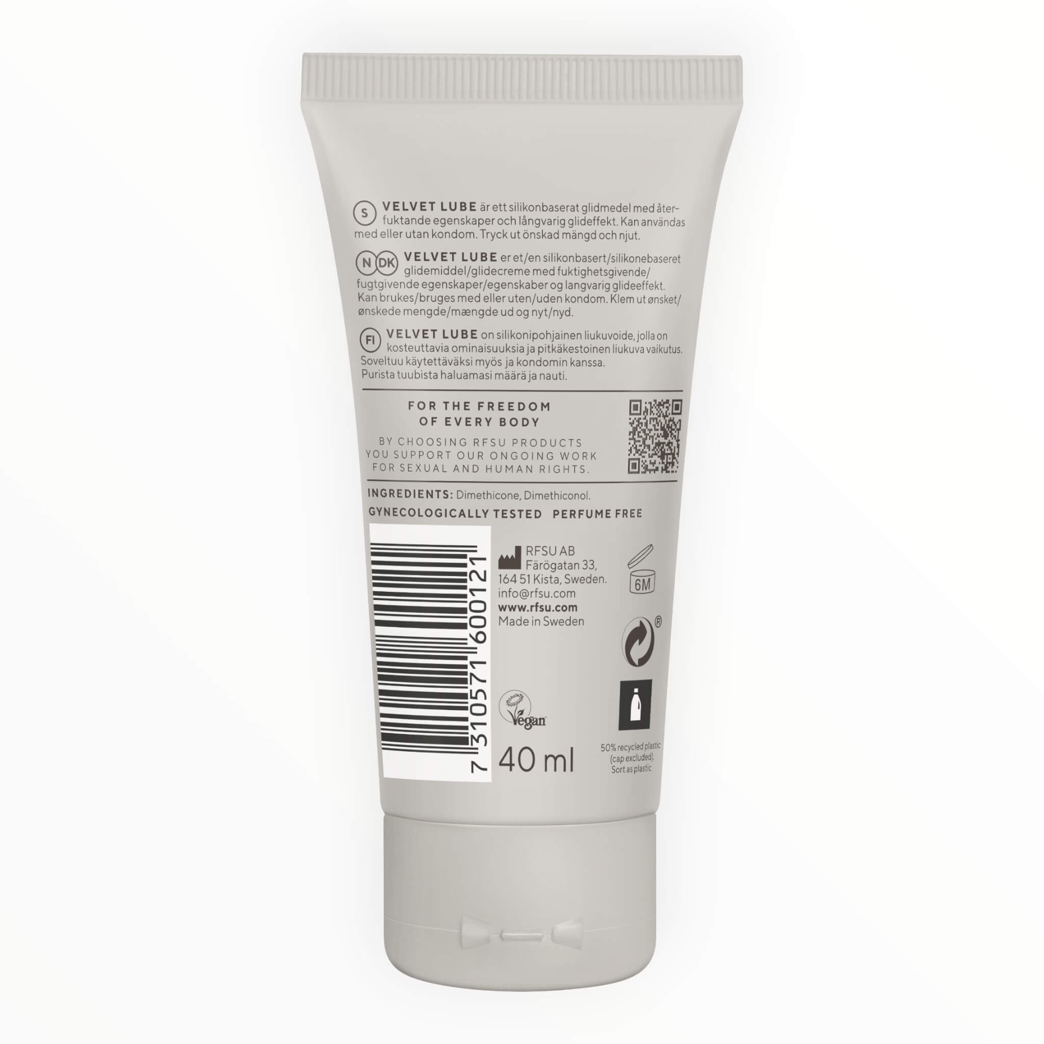Velvet Glide – Gleitmittel, 40 ml.