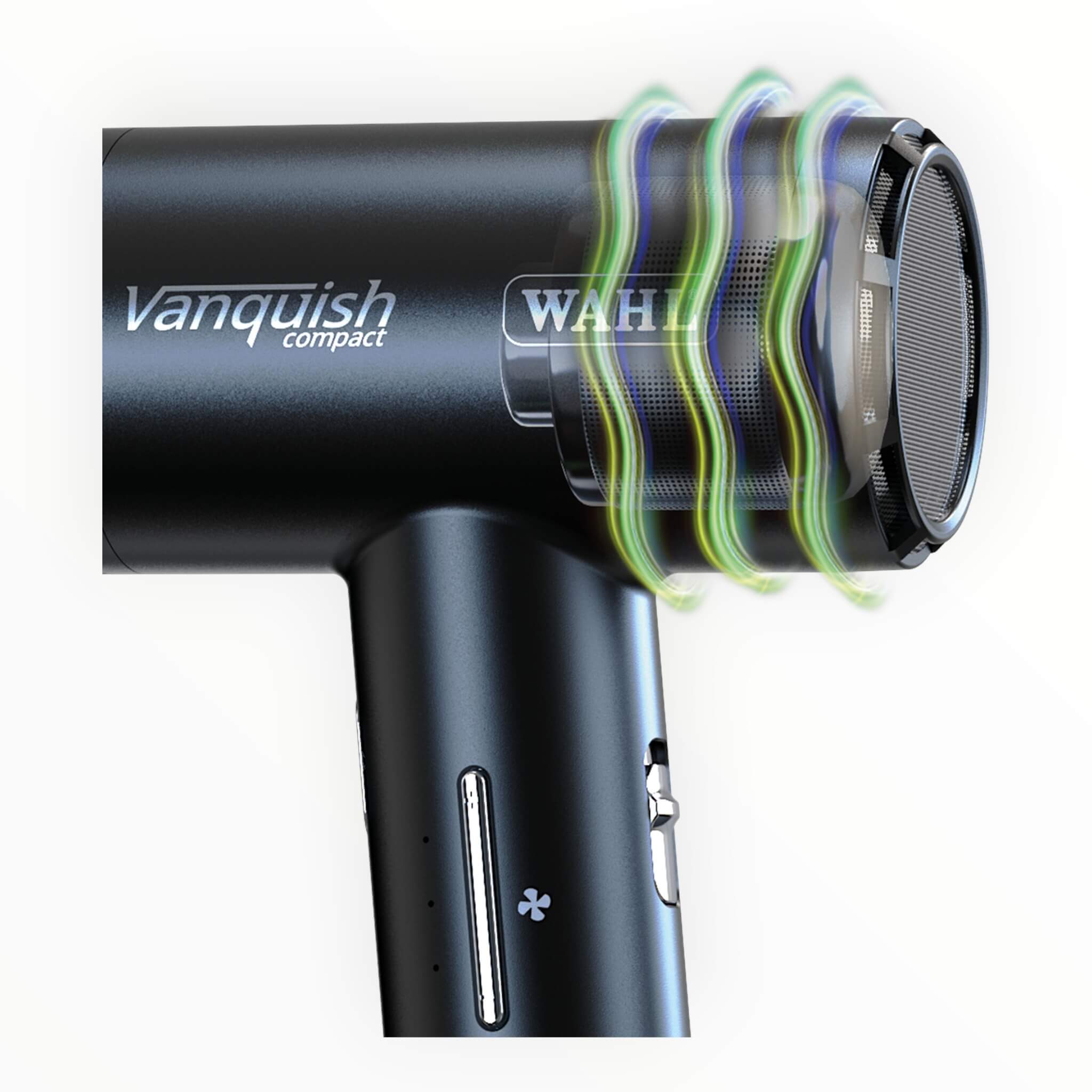 Vanquish Haartrockner, Kompakt, 1600W, Schwarz