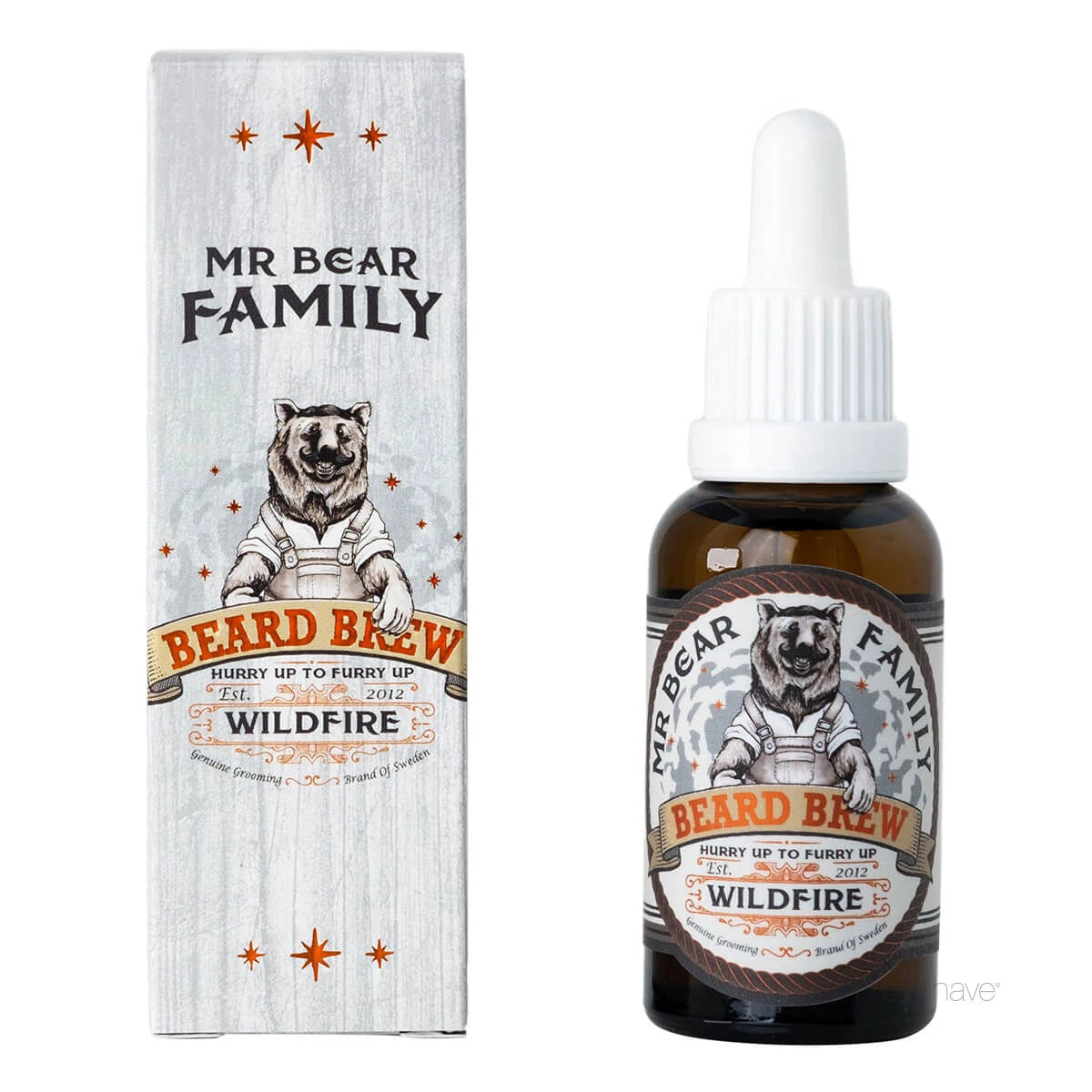 Bartöl, Beard Brew Oil, Wildfire, 30 ml.