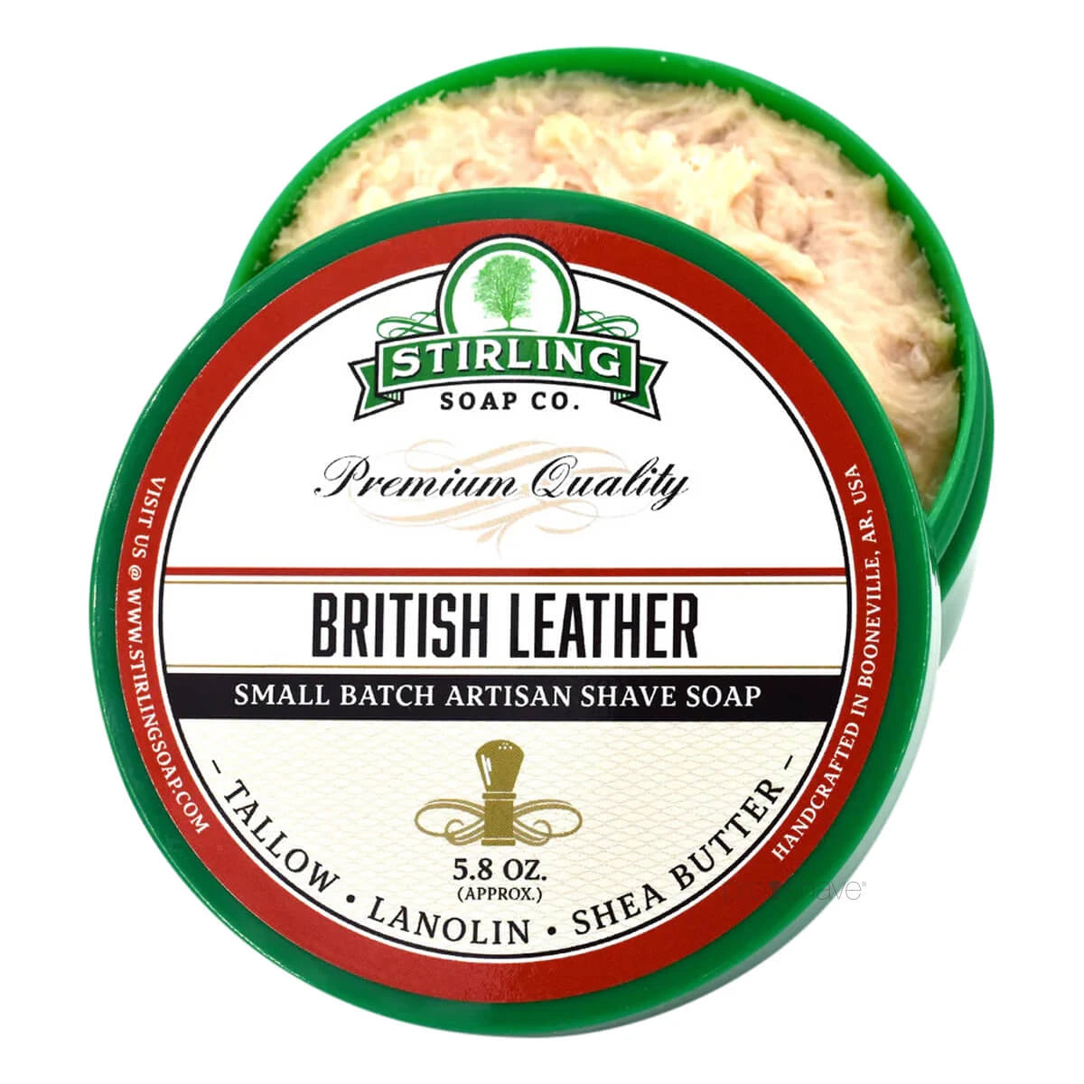 Rasierseife, British Leather, 170 ml.