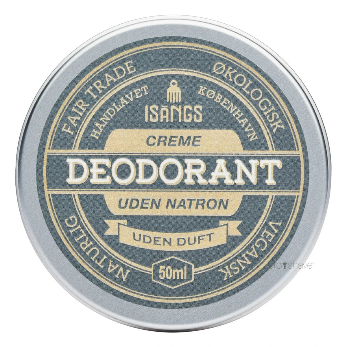 Creme Deodorant ohne Backpulver, unparfümiert, 50 ml.