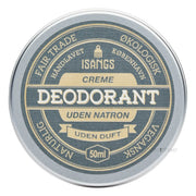 Creme Deodorant ohne Backpulver, unparfümiert, 50 ml.