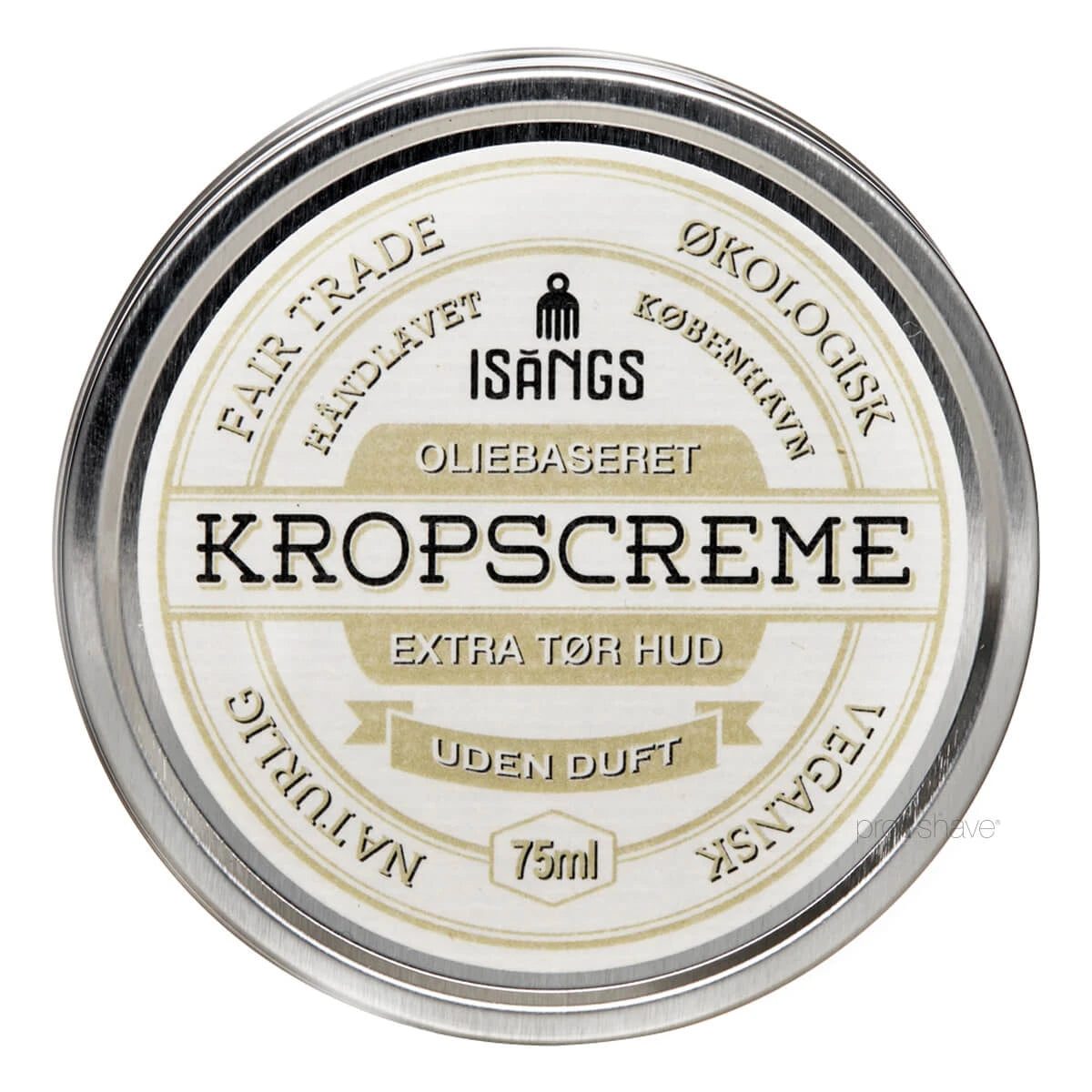Körpercreme für extra trockene Haut, parfümfrei, 75 ml.