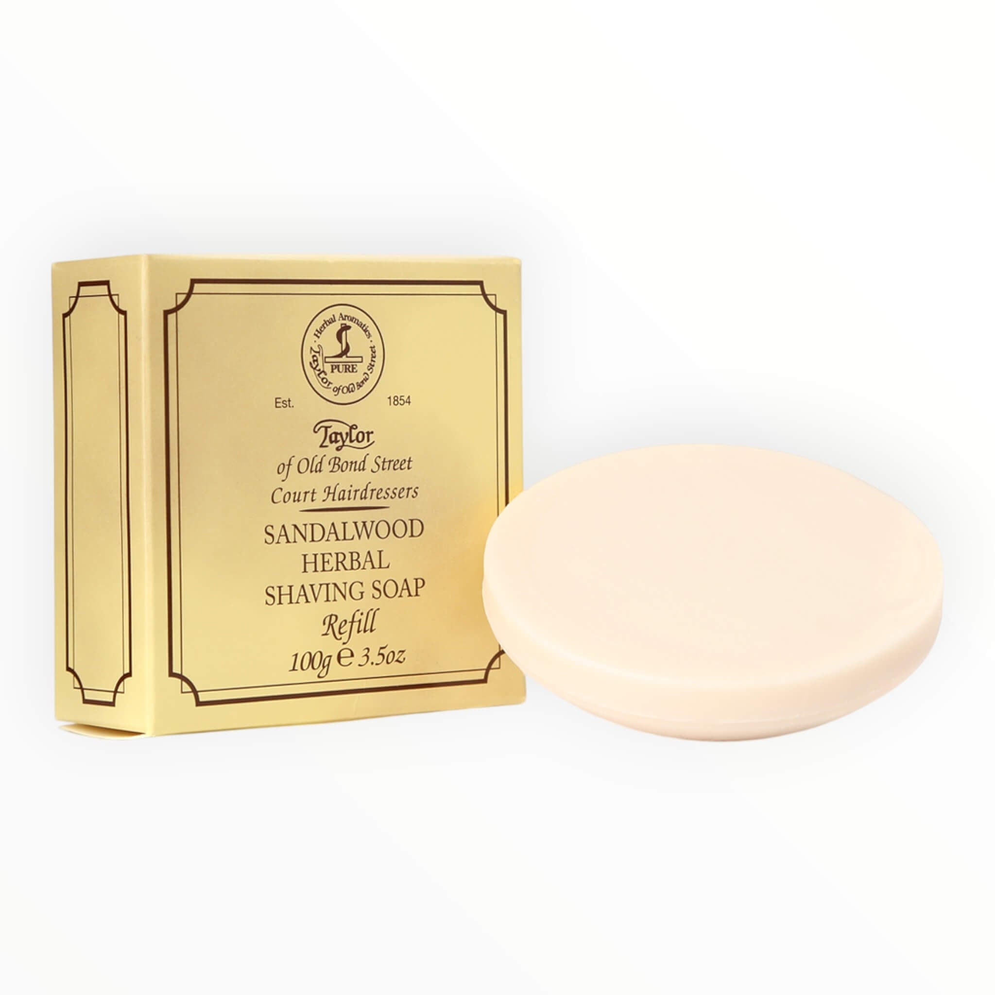 Rasierseife Nachfüllpackung, Sandelholz, 100 gr.