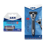 Perfektes 3er Set, Rasierer & Rasierklingen