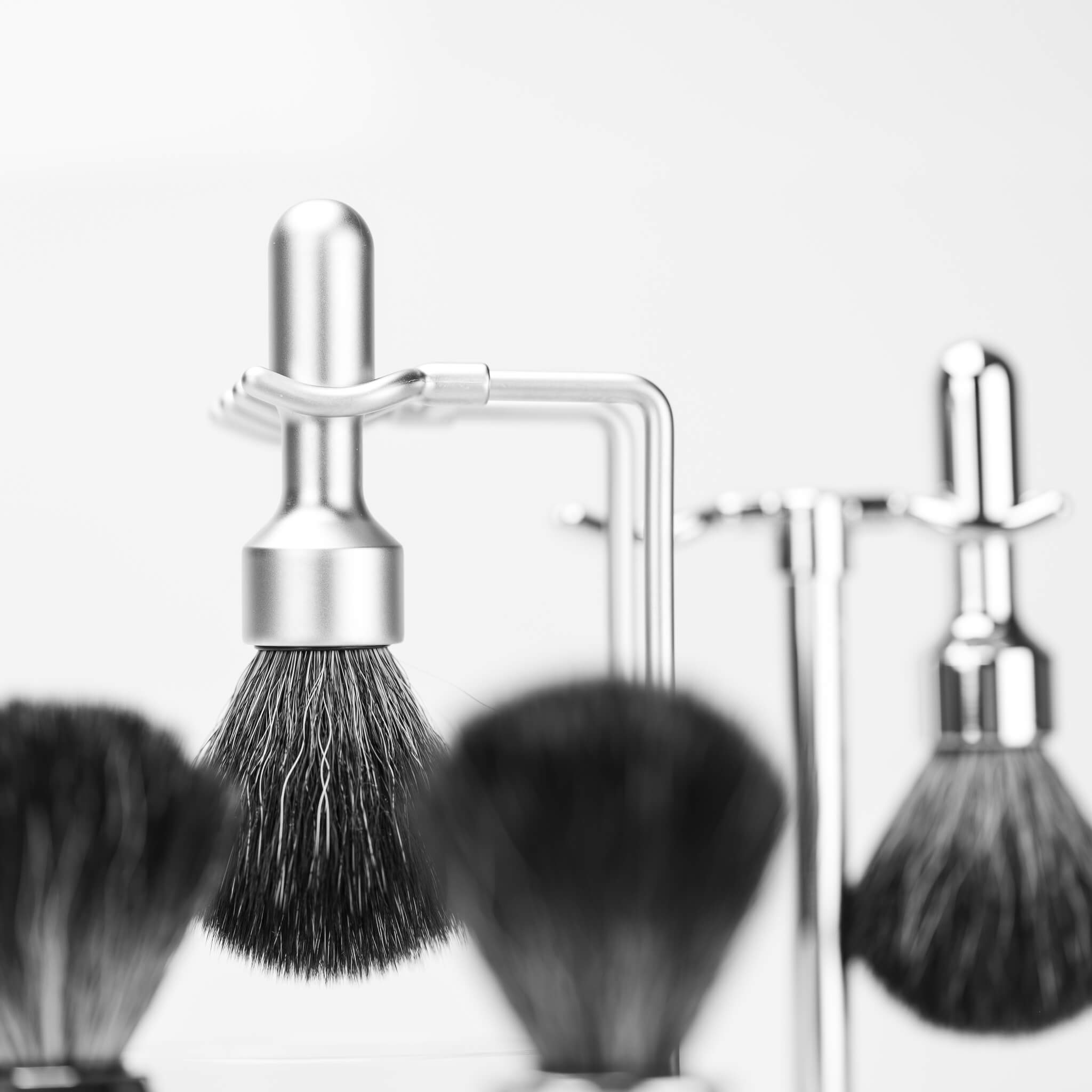 Futur Rasierpinsel, Silberspitz Dachs, matt