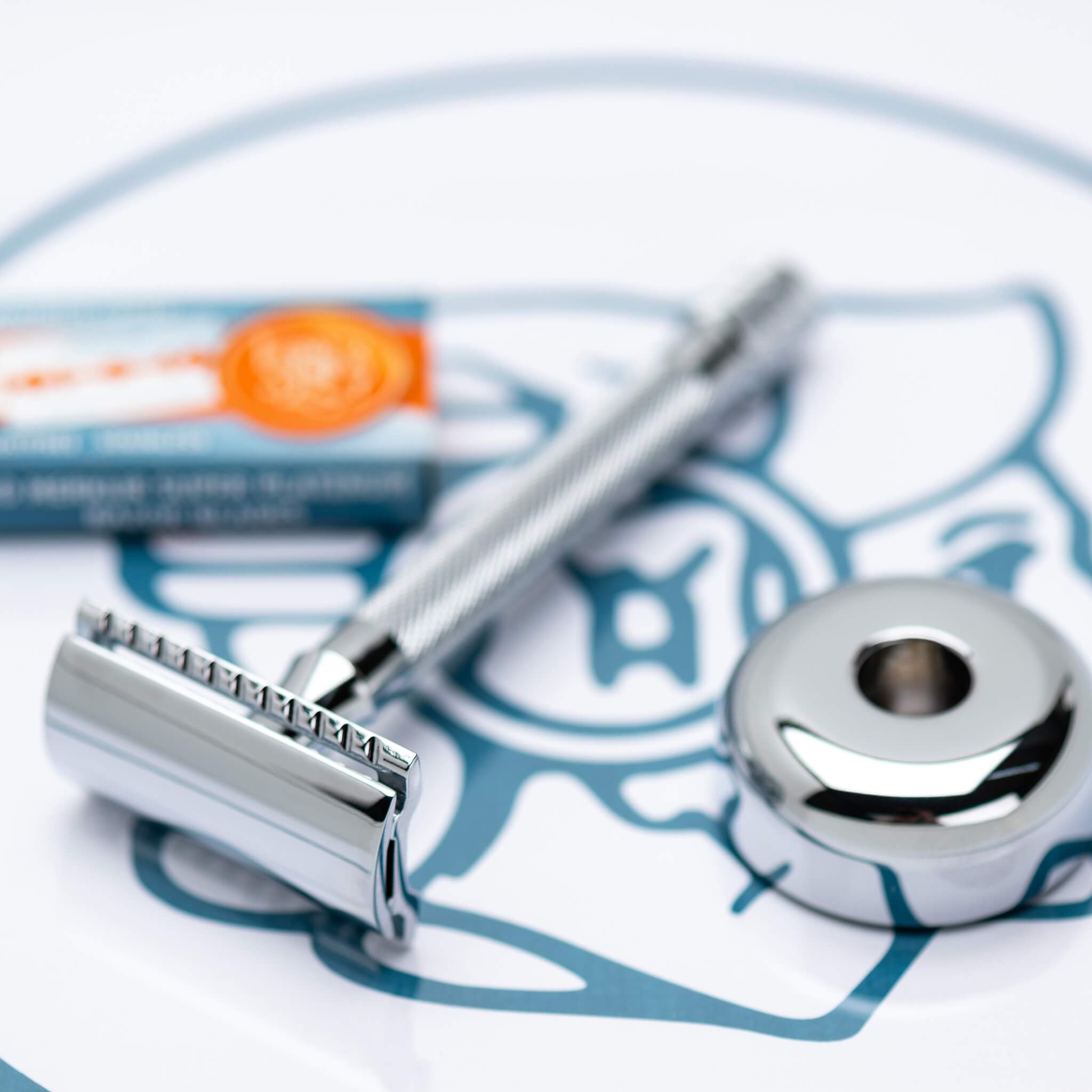 DE-Rasierhobel-Halter, Chrom