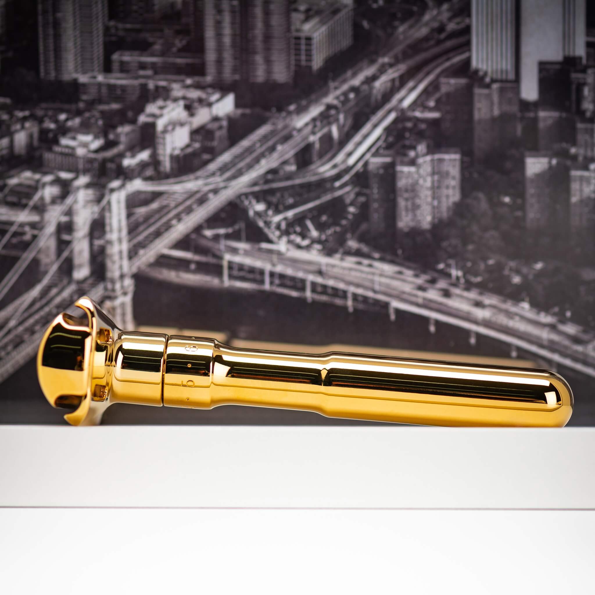 Futur Verstellbarer DE-Rasierhobel, Gold