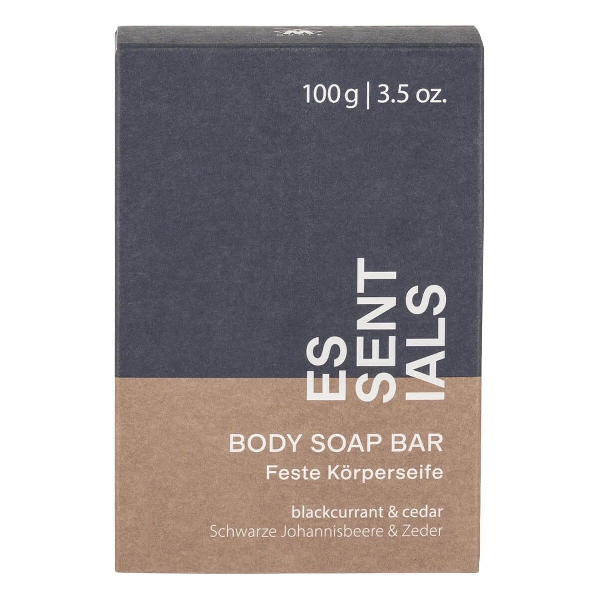 Body Bar Soap, Schwarze Johannisbeere & Zeder, Essentials, 100 gr.