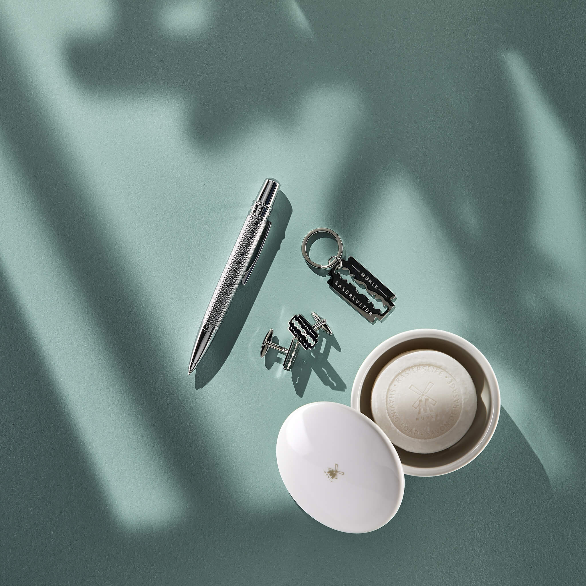 Rasierseife in Porzellanschale, Grapefruit & Minze, 65 gr.