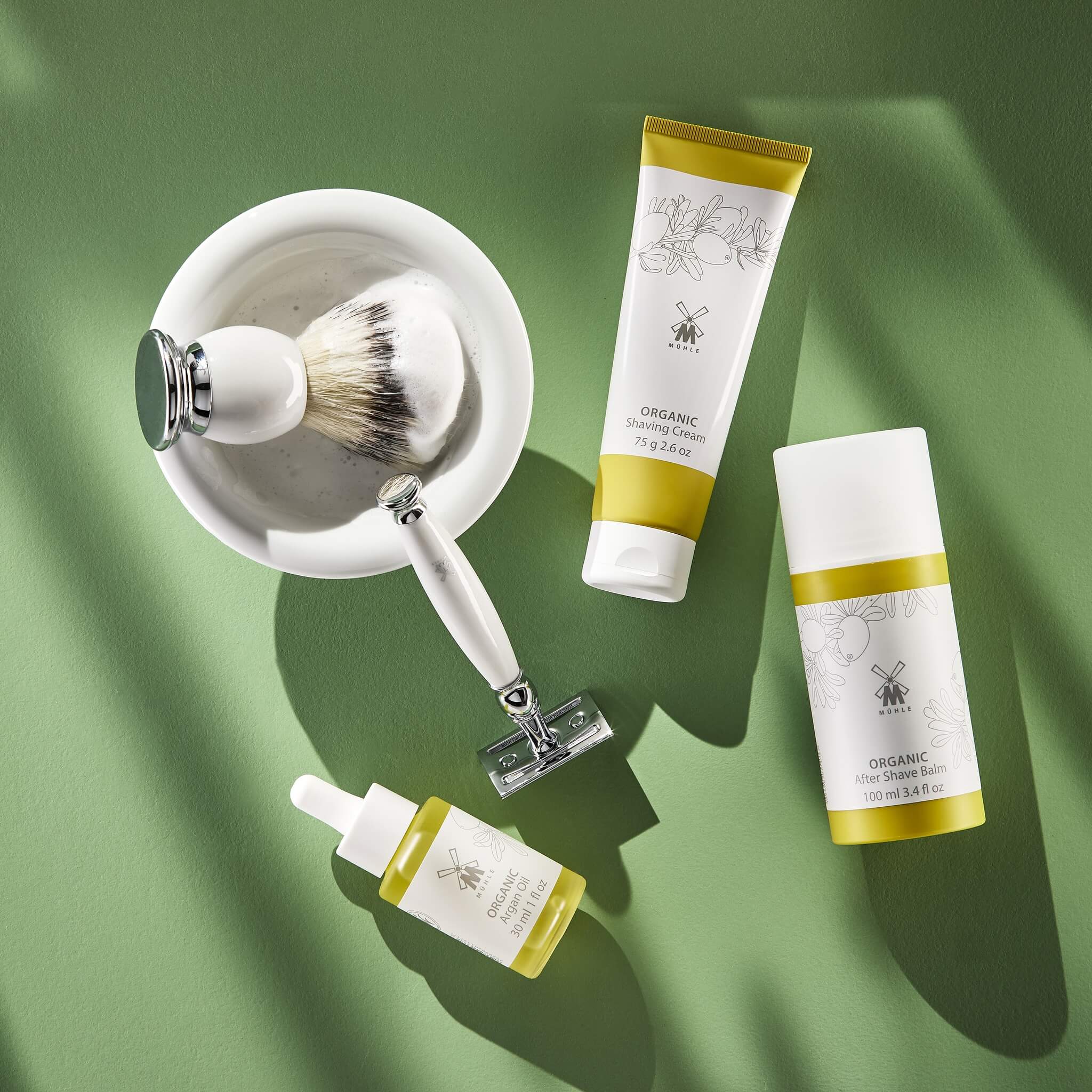 Rasierpinsel mit Silberspitze, 23 mm, Sophist, Porzellan