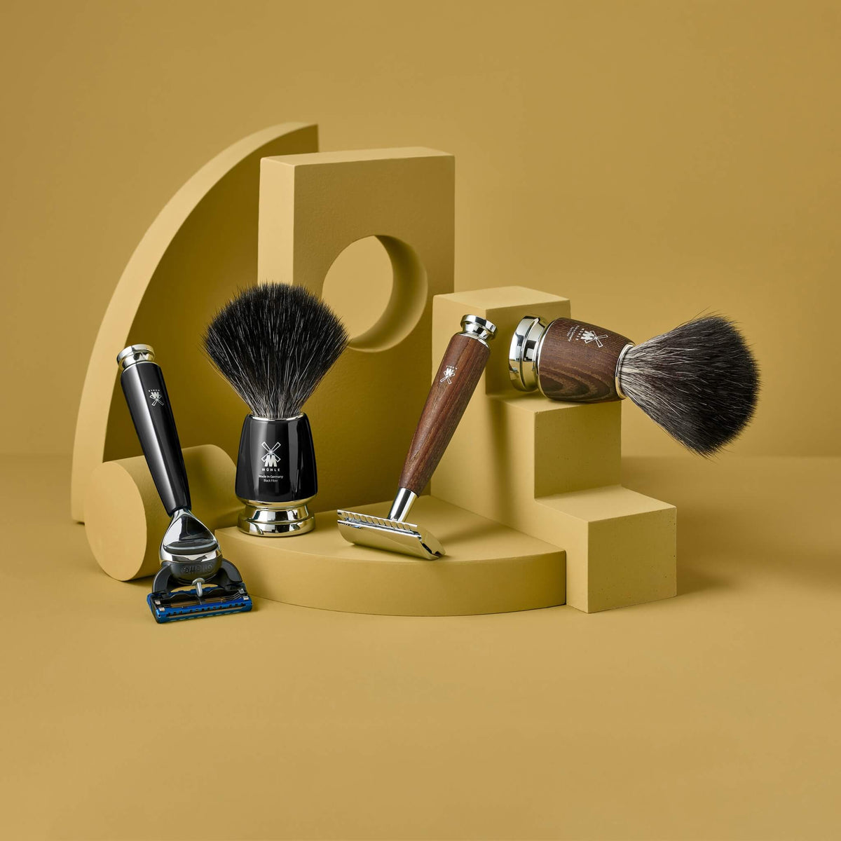 Gillette Fusion Rasierhobel, Rytmo, Schwarzes Kunstharz