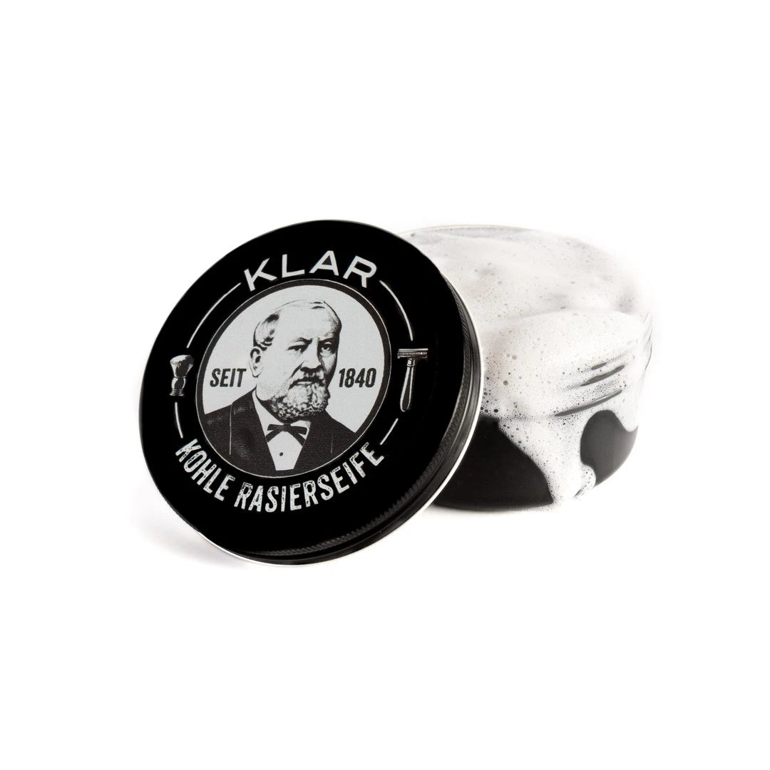Rasierseife, Aktivierte Holzkohle, 110 gr.