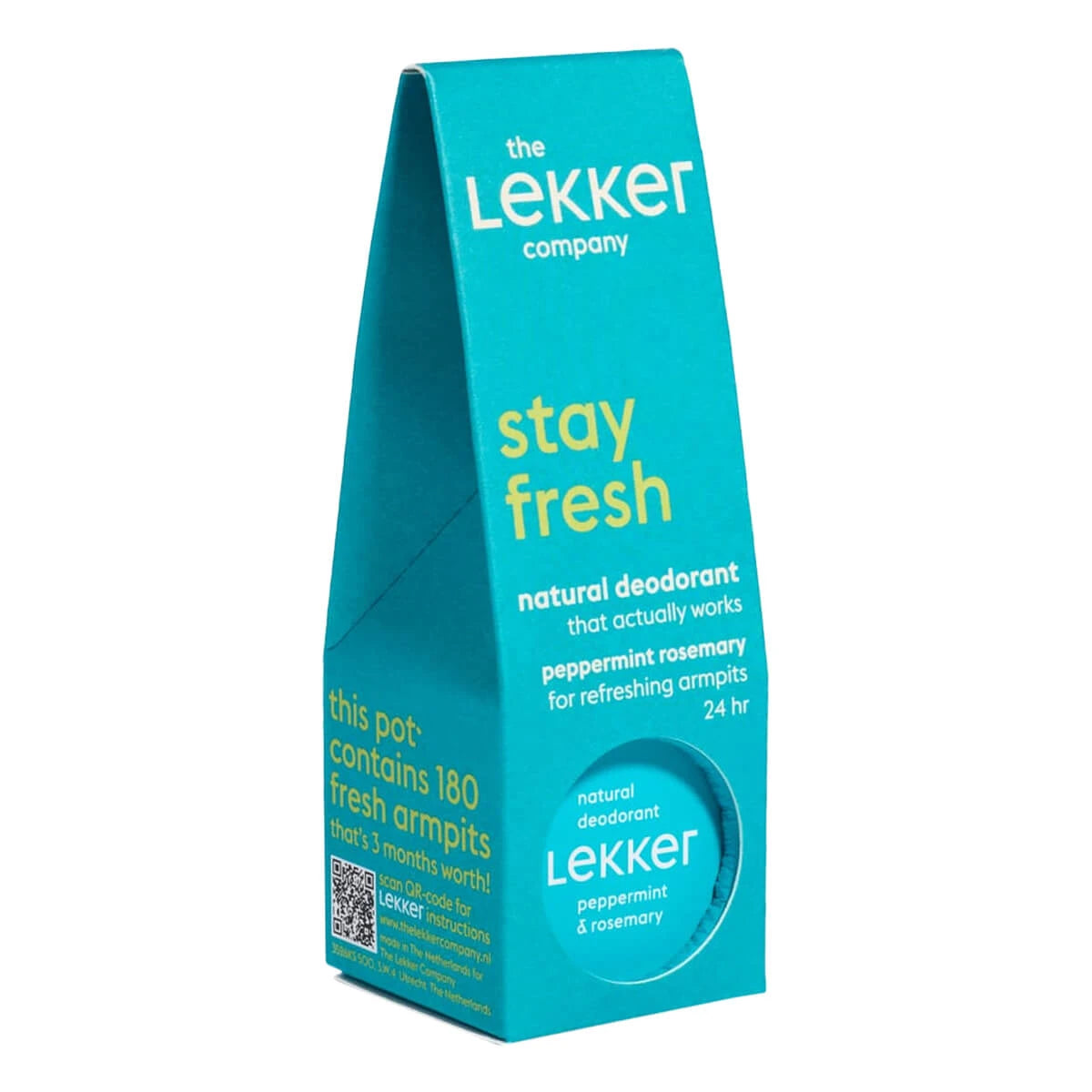 Deodorant Creme, Stay Fresh - Pfefferminze & Rosmarin, 30 g.