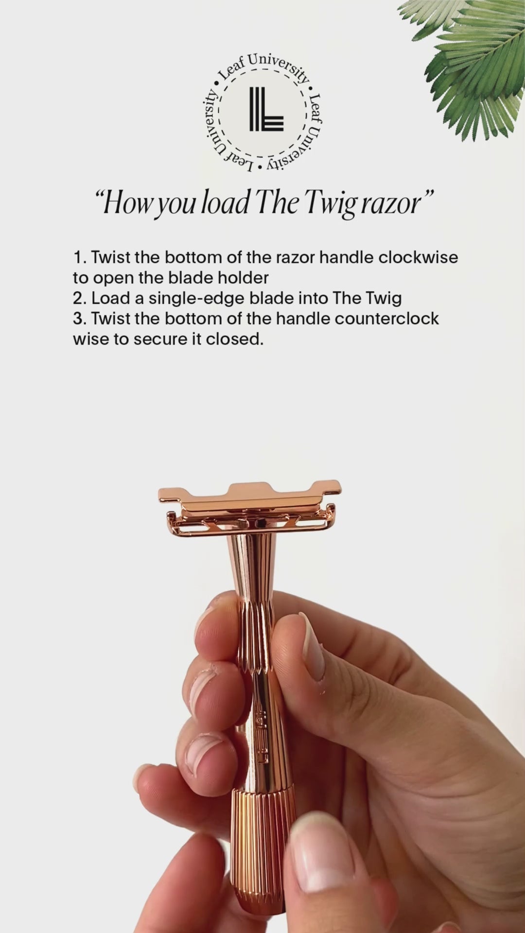 Video laden: Rasierhobel, The Twig Razor, Chrom