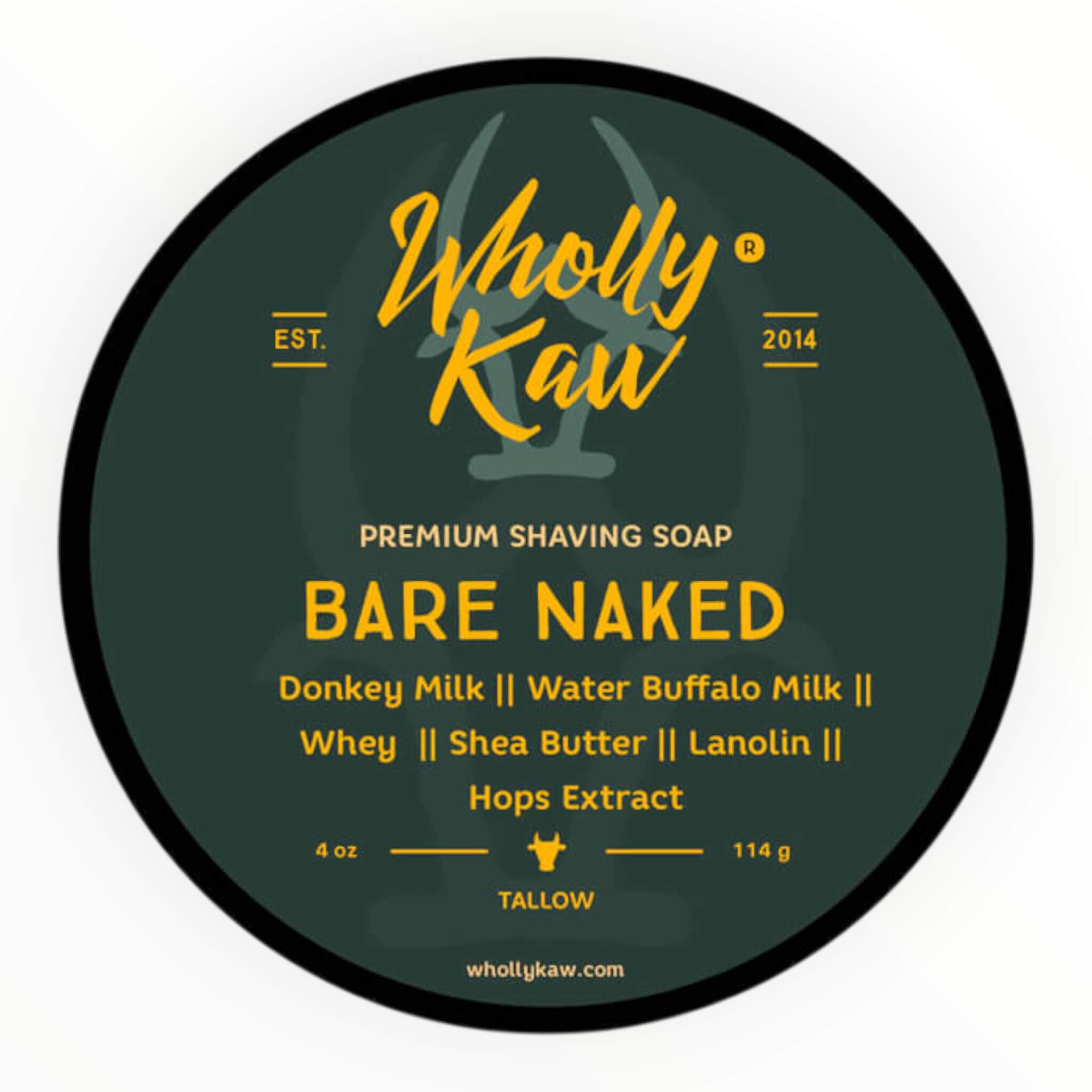 Rasierseife, Bare Naked, 114 g.