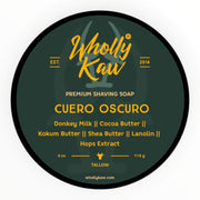 Rasierseife, Cuero Oscuro, 114 g.
