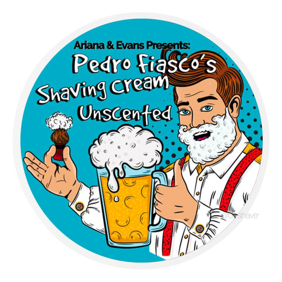 Rasierseife, Pedro Fiasco's Unparfümiert, 142 ml.