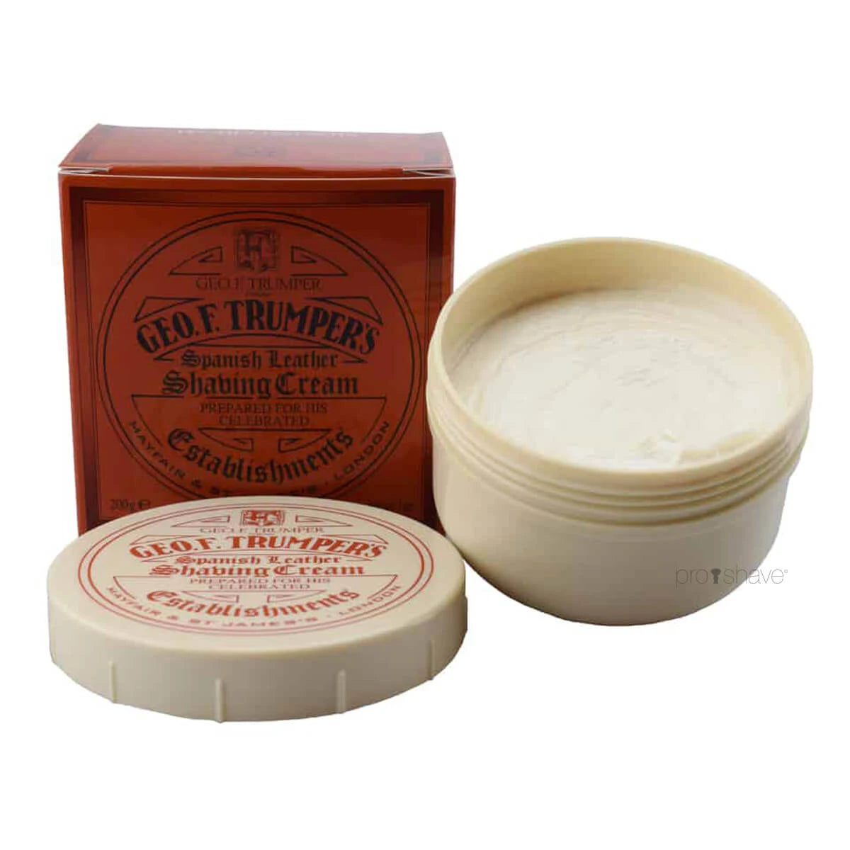 Rasiercreme in Schale, Spanisches Leder, 200 gr.